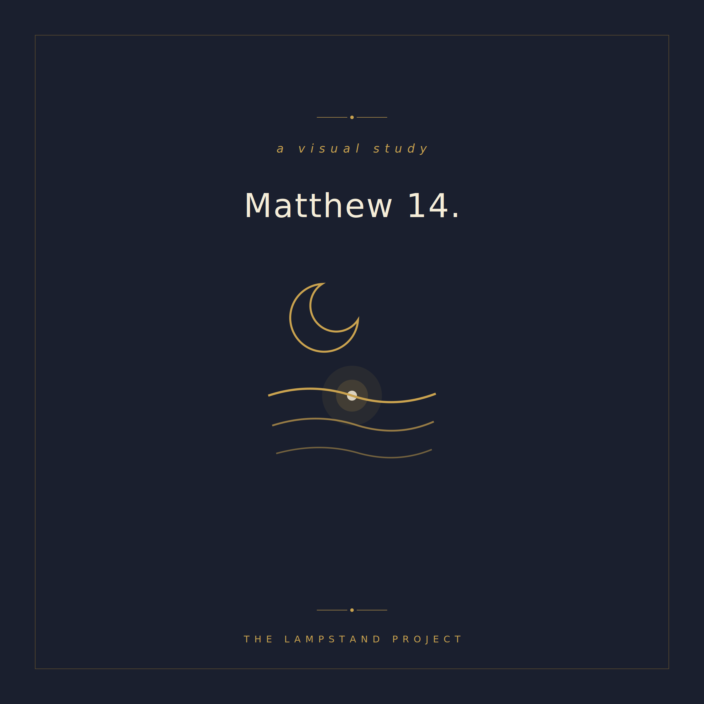 Matthew 14, a visual study from The Lampstand Project