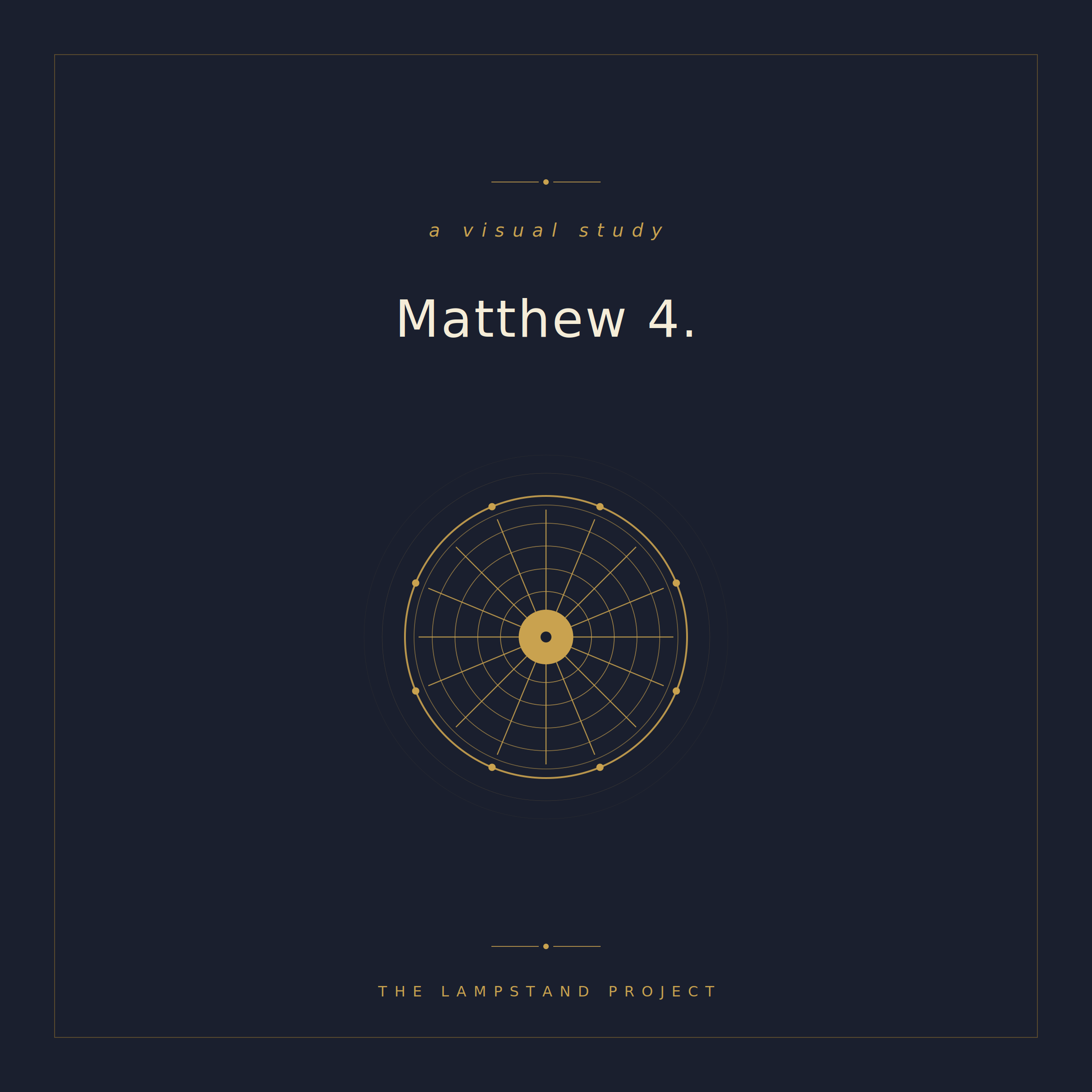Matthew 4, a visual study from The Lampstand Project