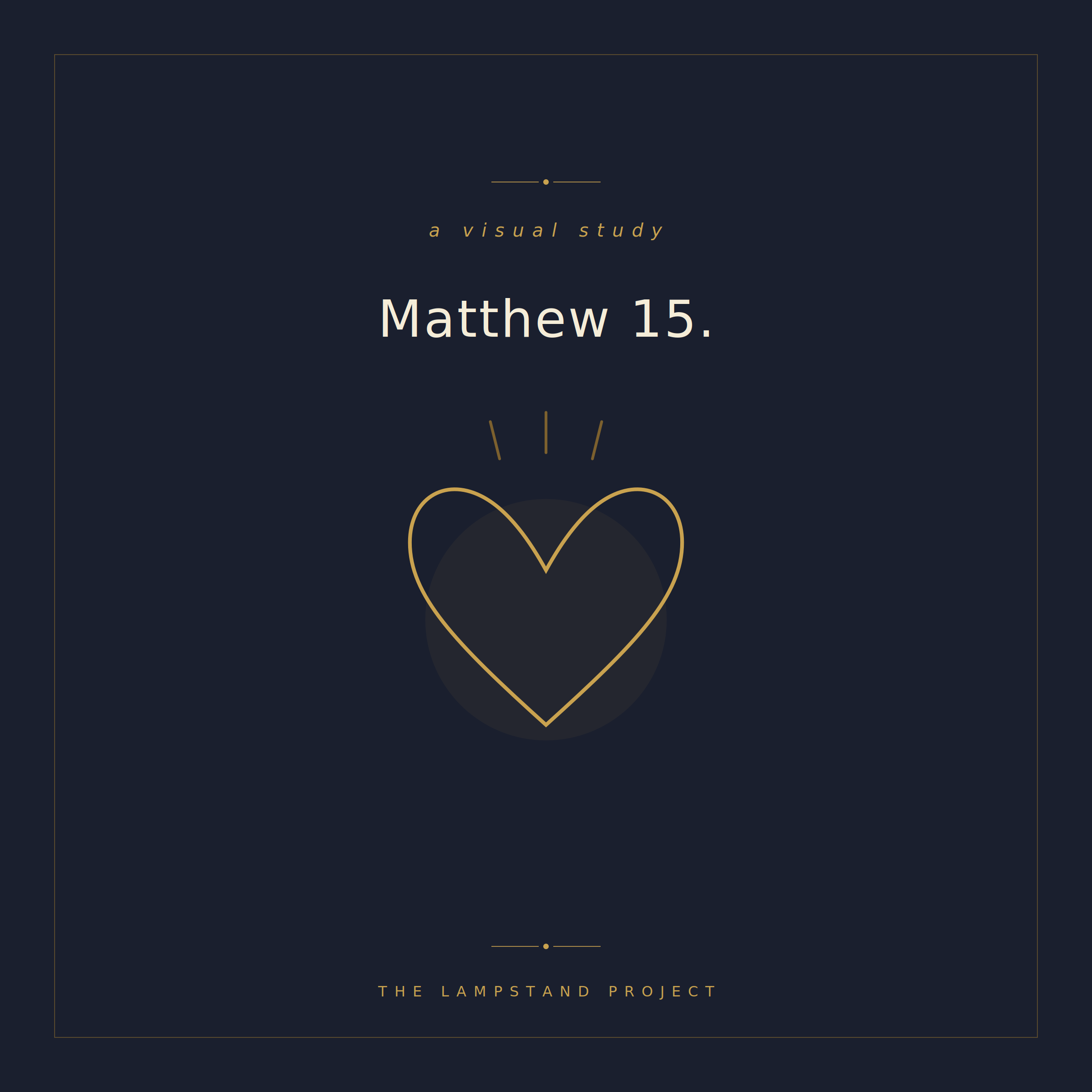 Matthew 15, a visual study from The Lampstand Project