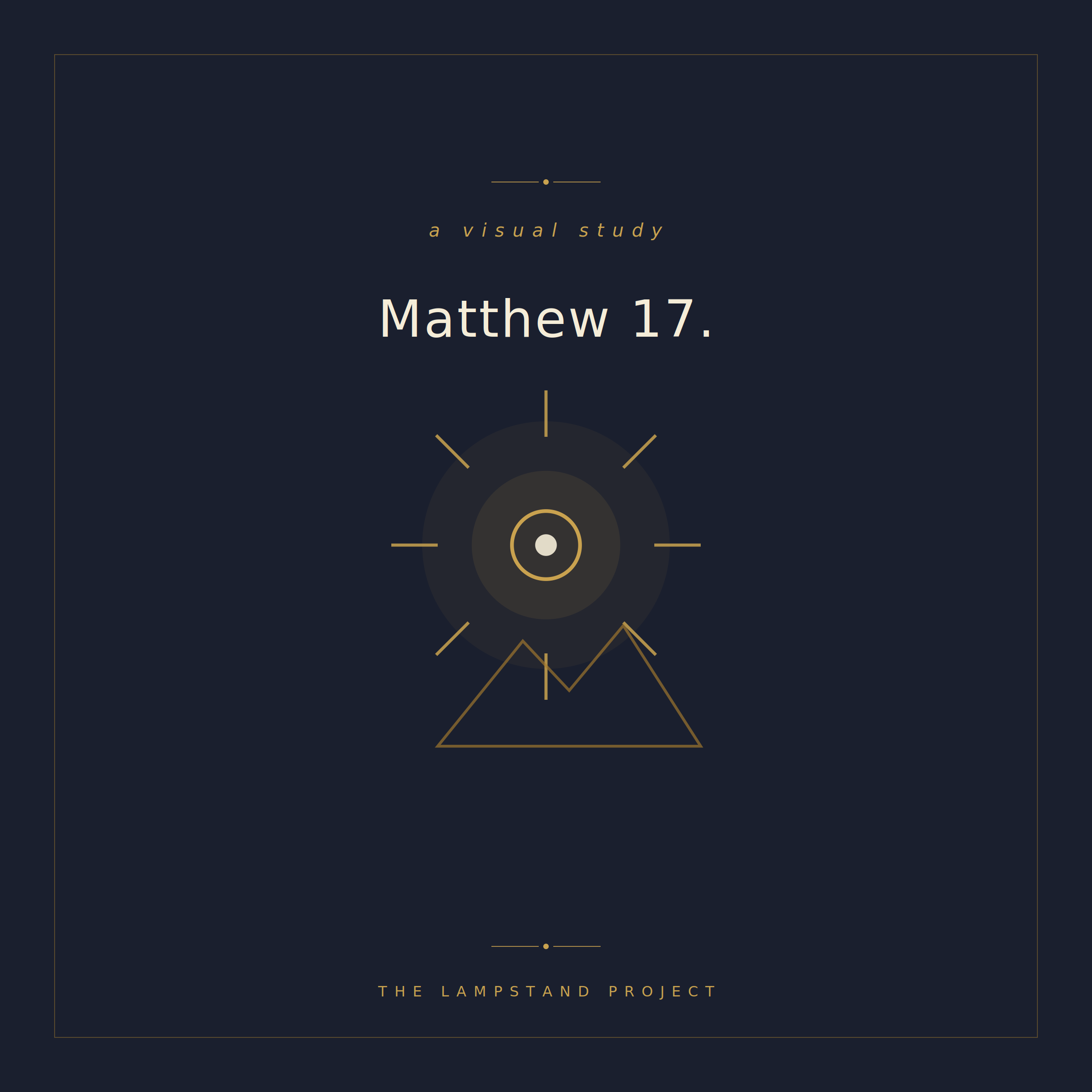Matthew 17, a visual study from The Lampstand Project