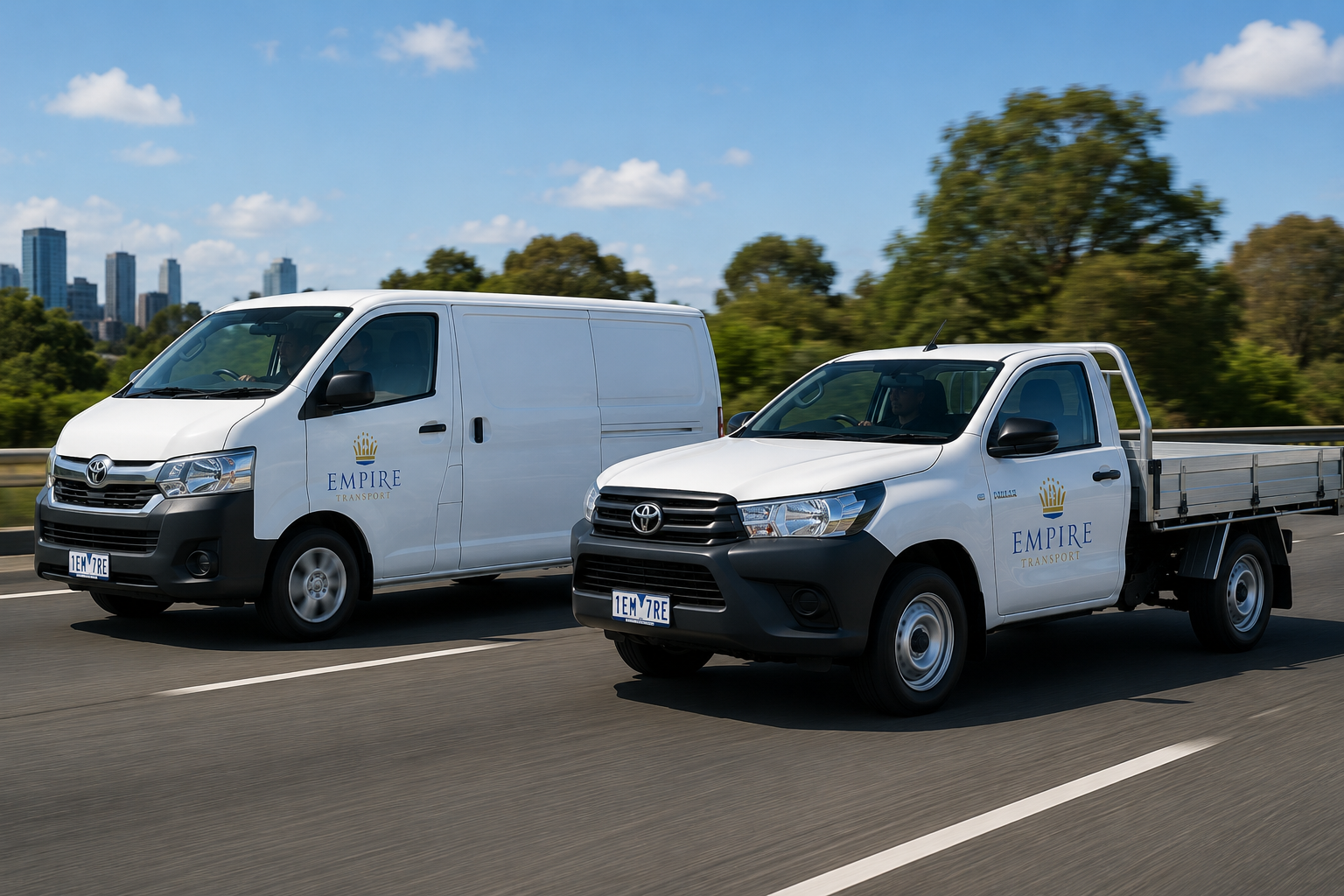 Empire Transport ute and van