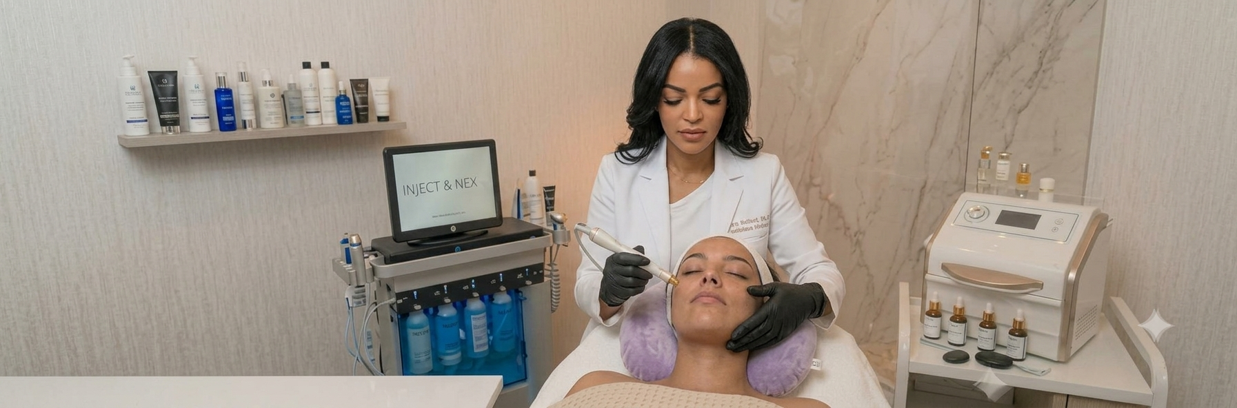 Kybella injections placed beneath the chin