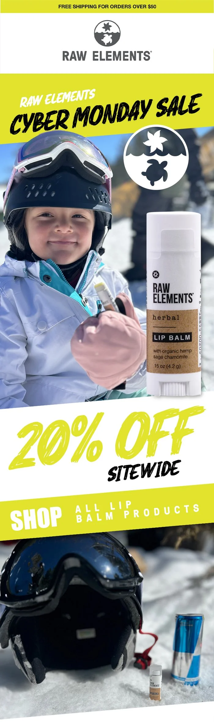 Raw Elements mobile homepage
