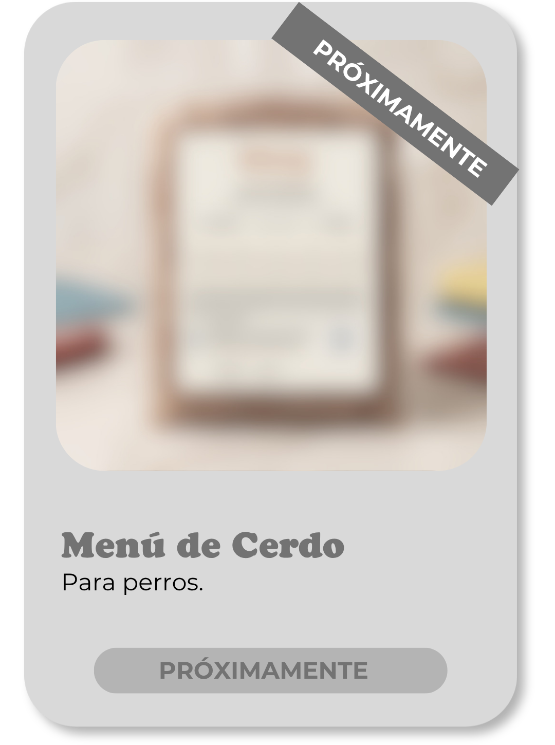 Menú de Cerdo