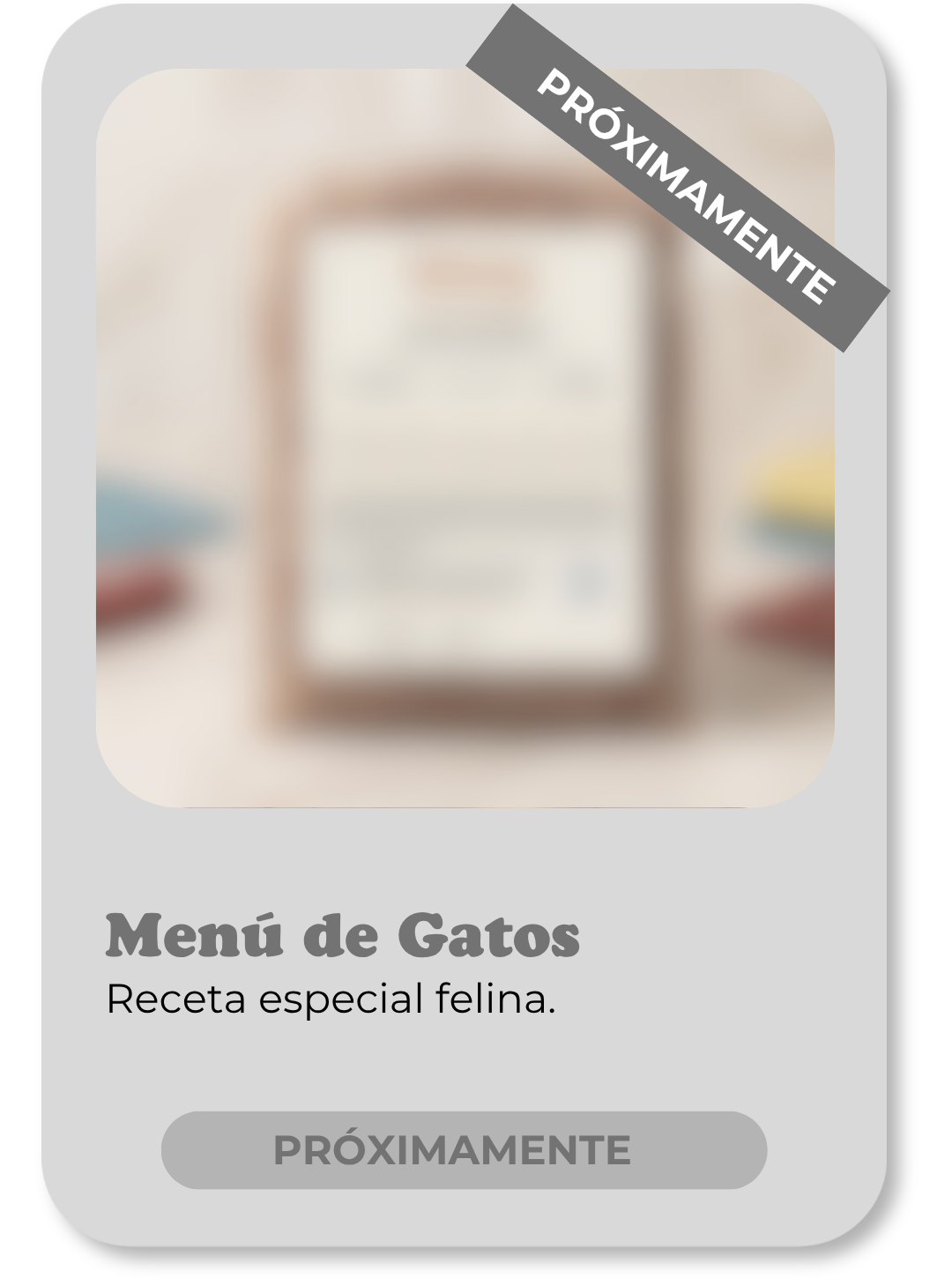 Menú para Gatos