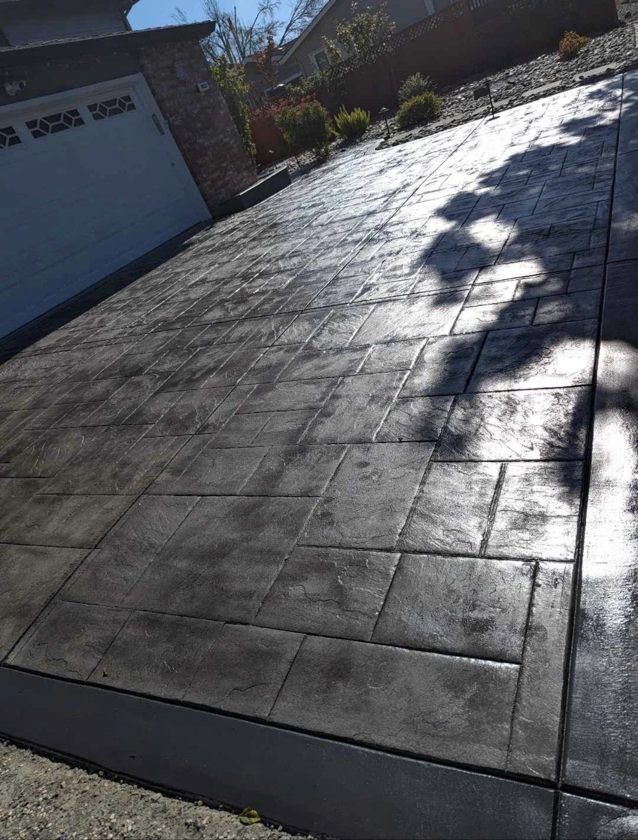 Stamped Concrete Driveway project by Tree2Gone