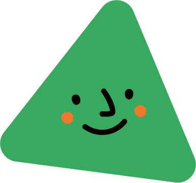 Green triangle character