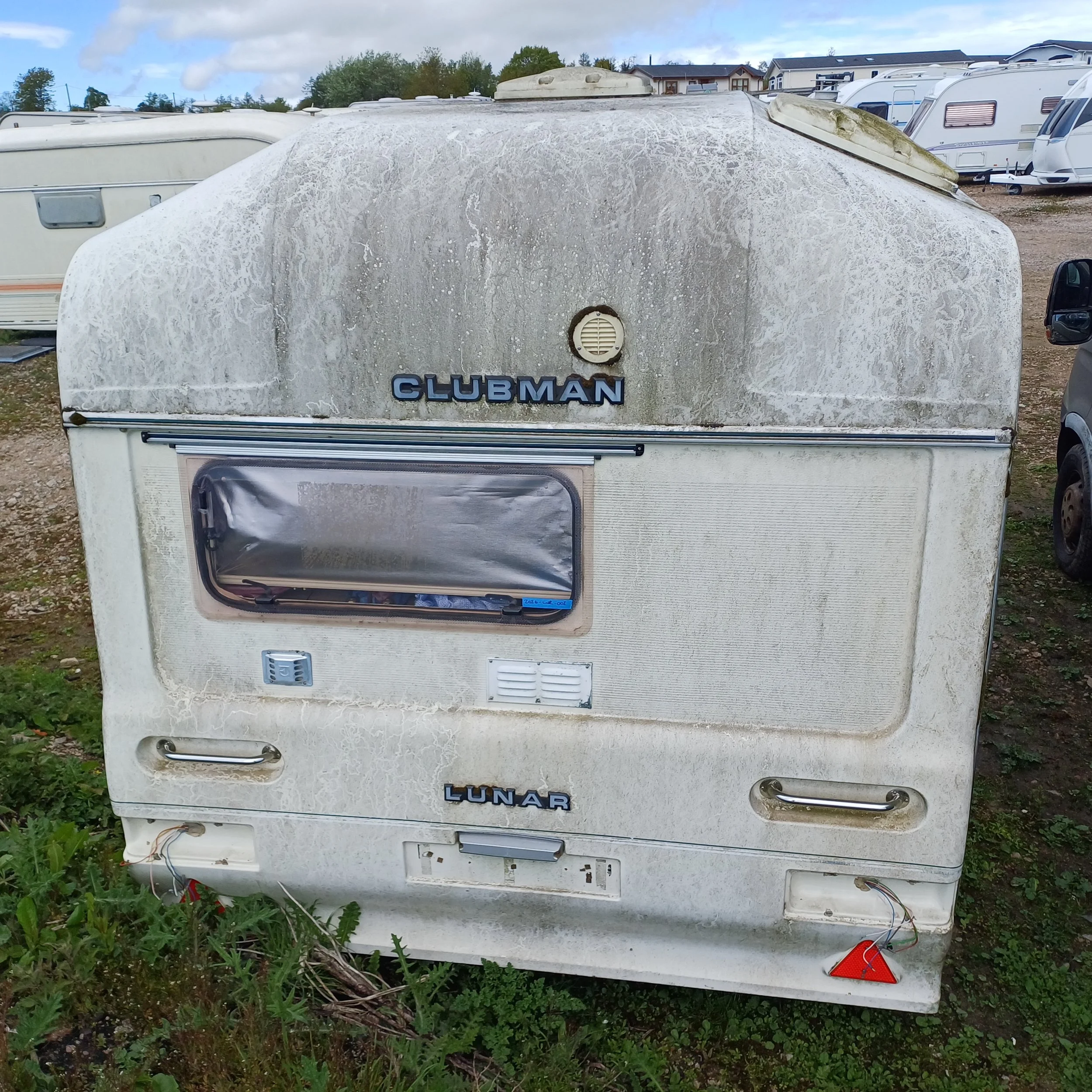 Lunar Clubman Polyplastic used caravan window ready for listing