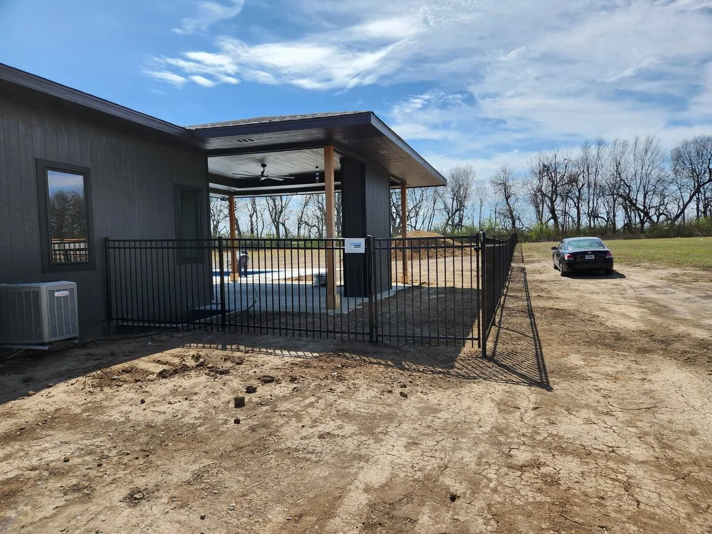 Large acreage perimeter fence