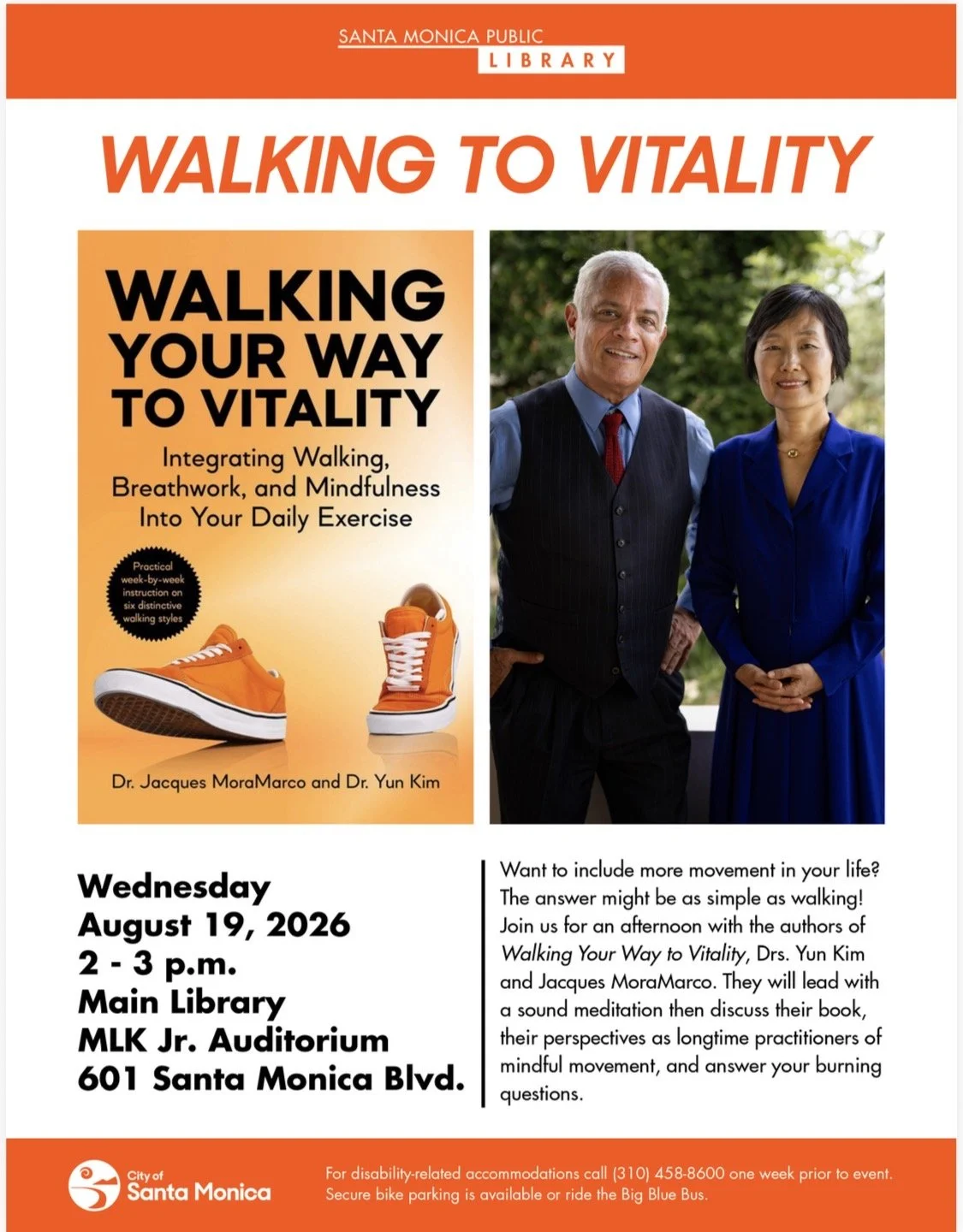 Santa Monica Public Library event poster