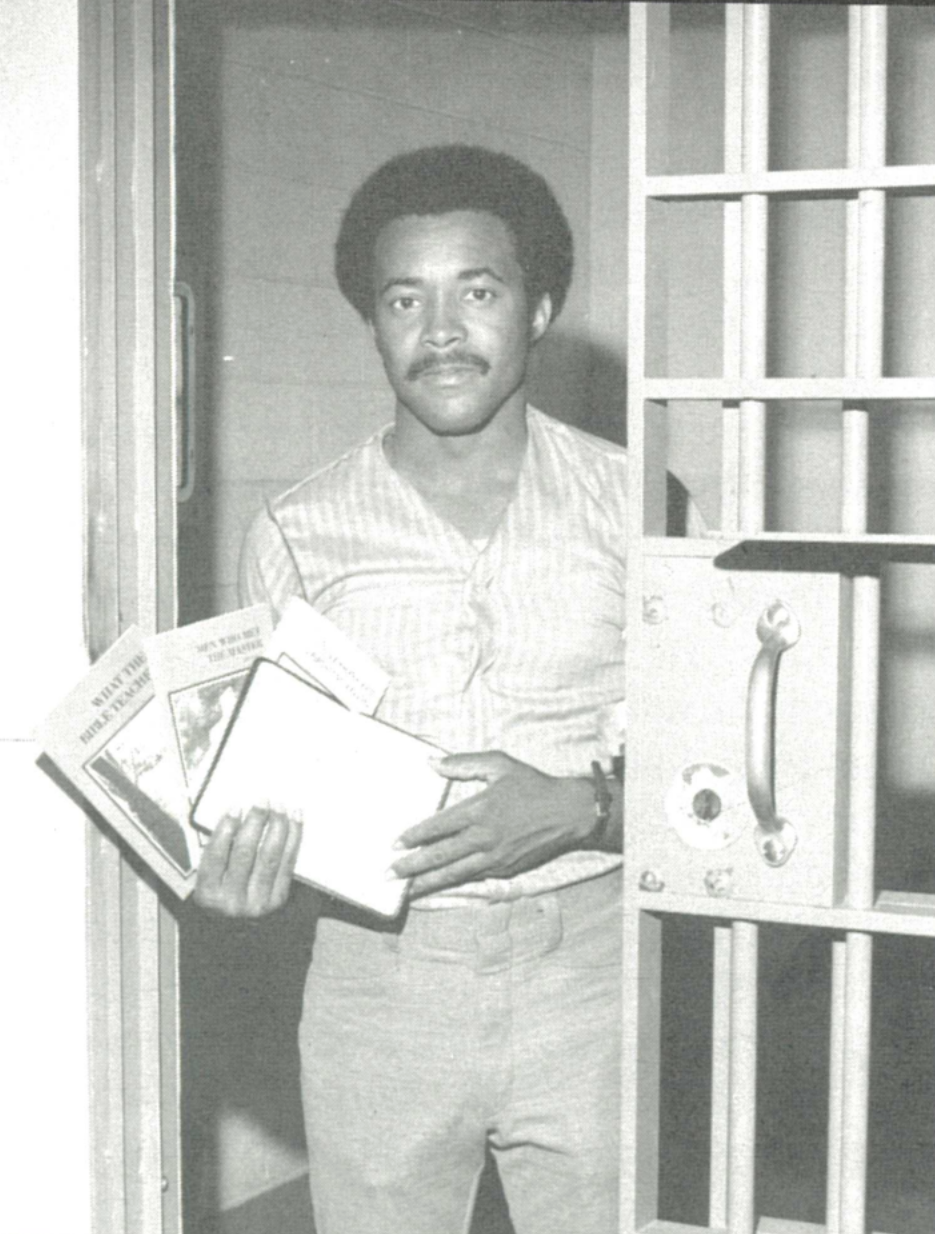 Prison Bible course student