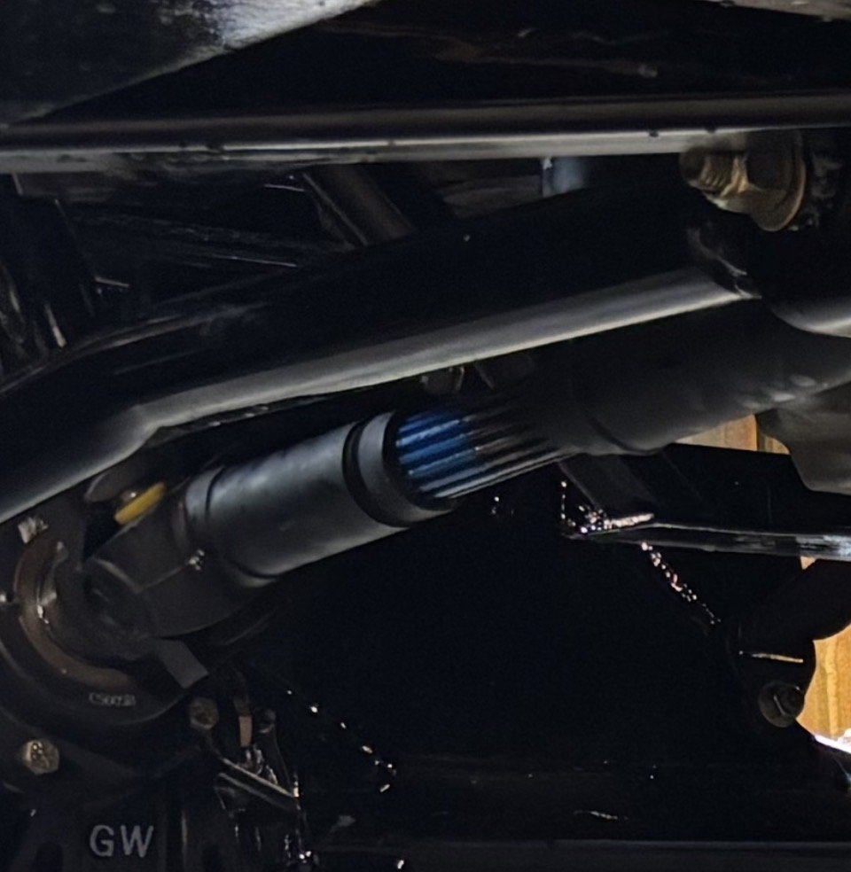 Tom Wood's driveshaft left view
