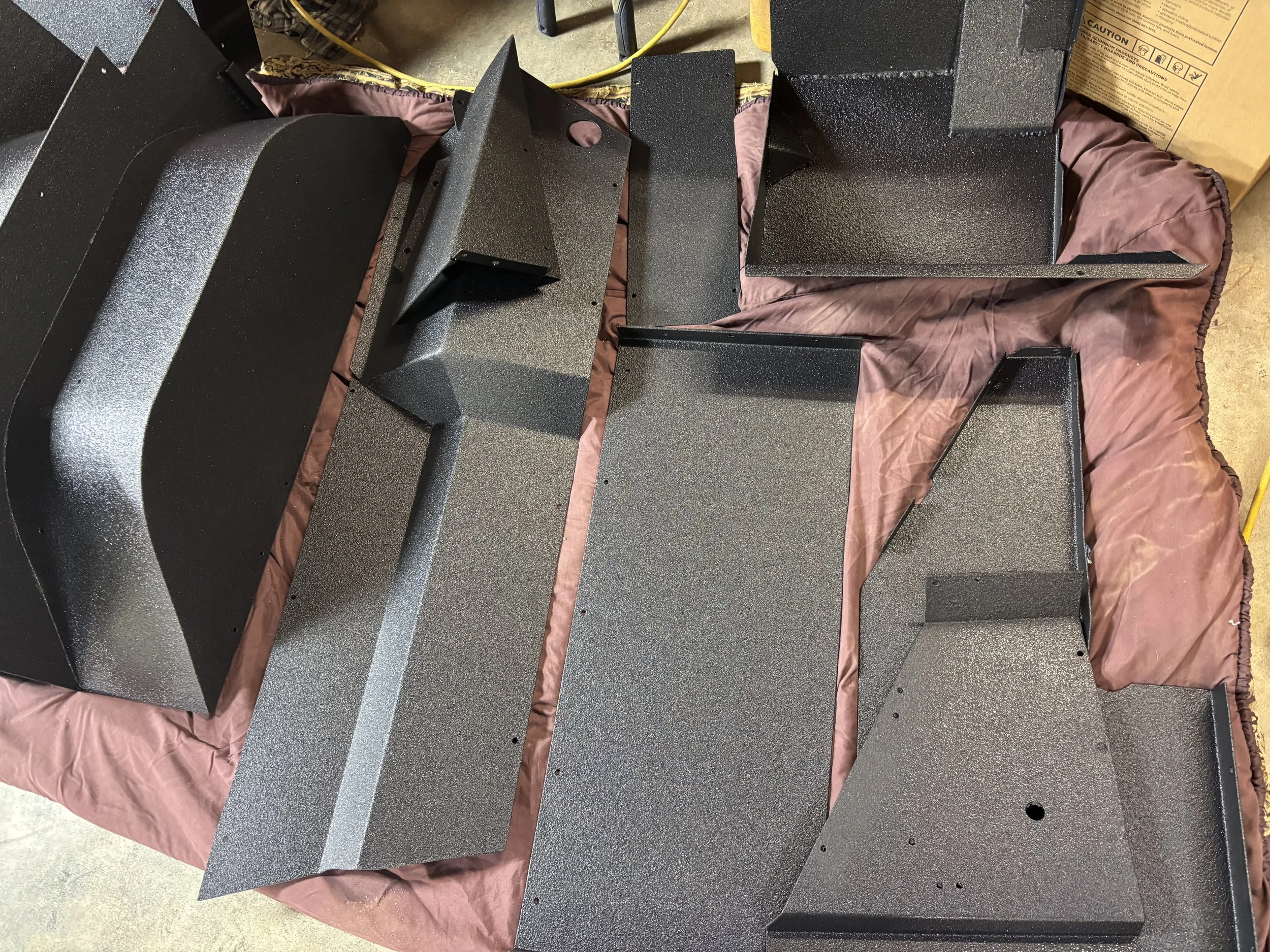Aluminum tunnel covers right view