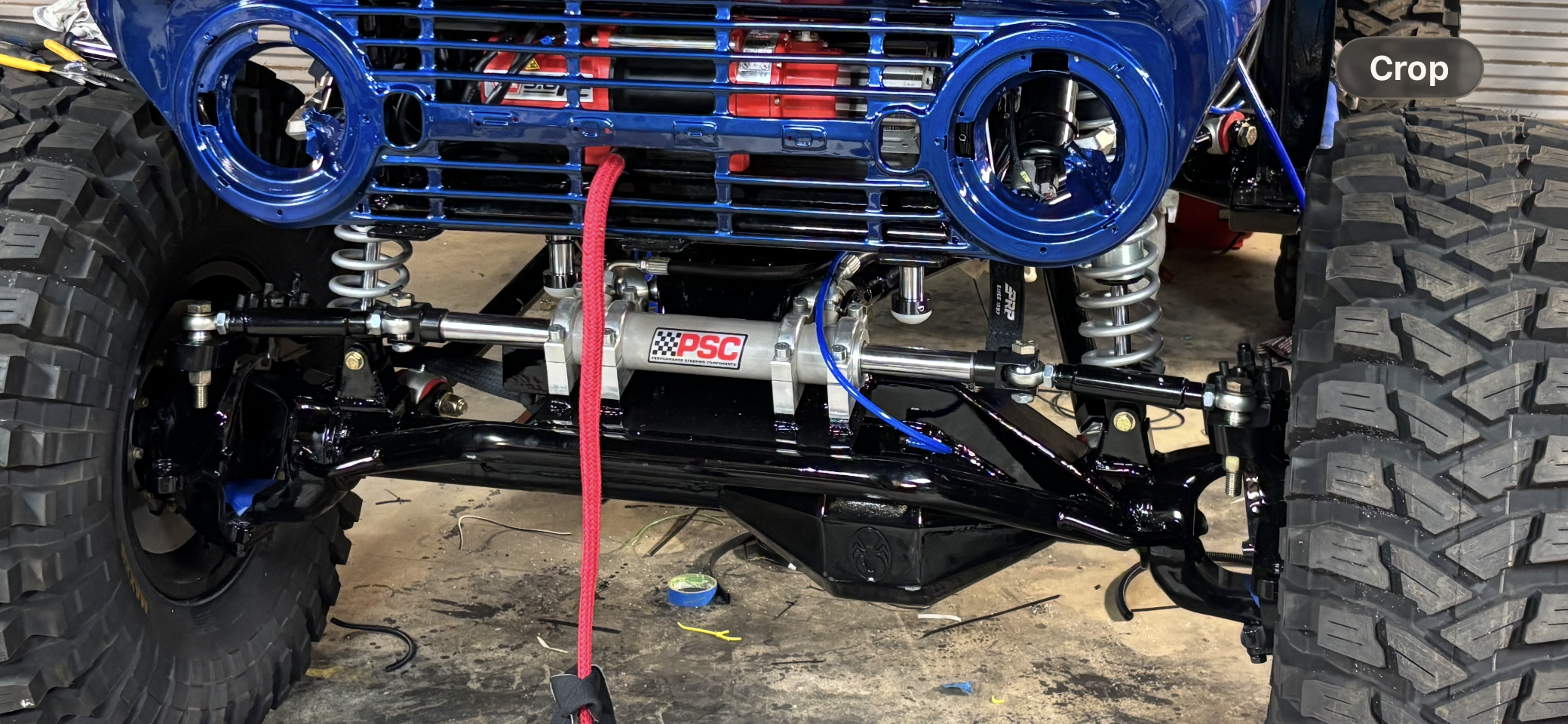 Extended high-steer arm right view