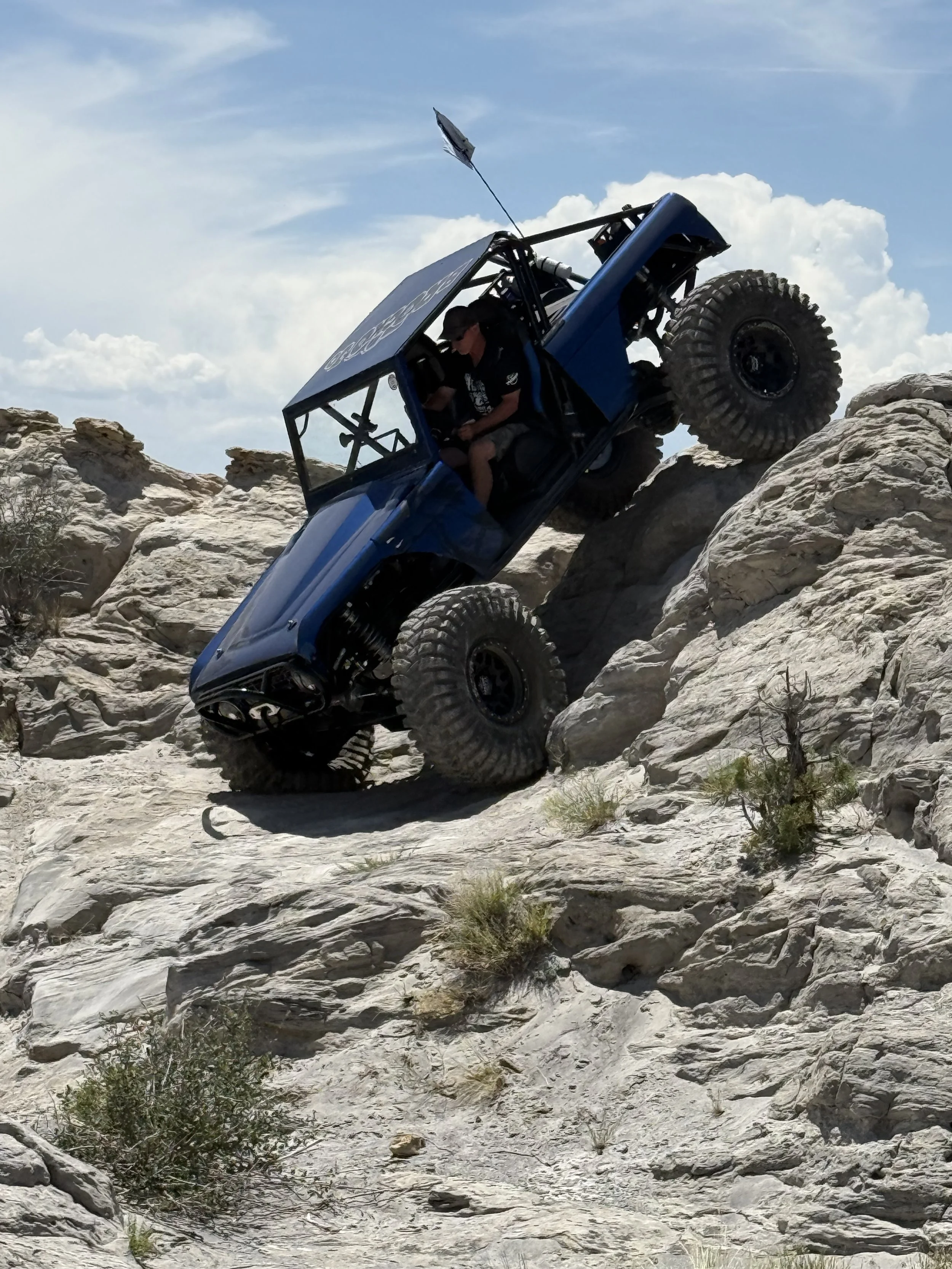 Front suspension anti-dive left view