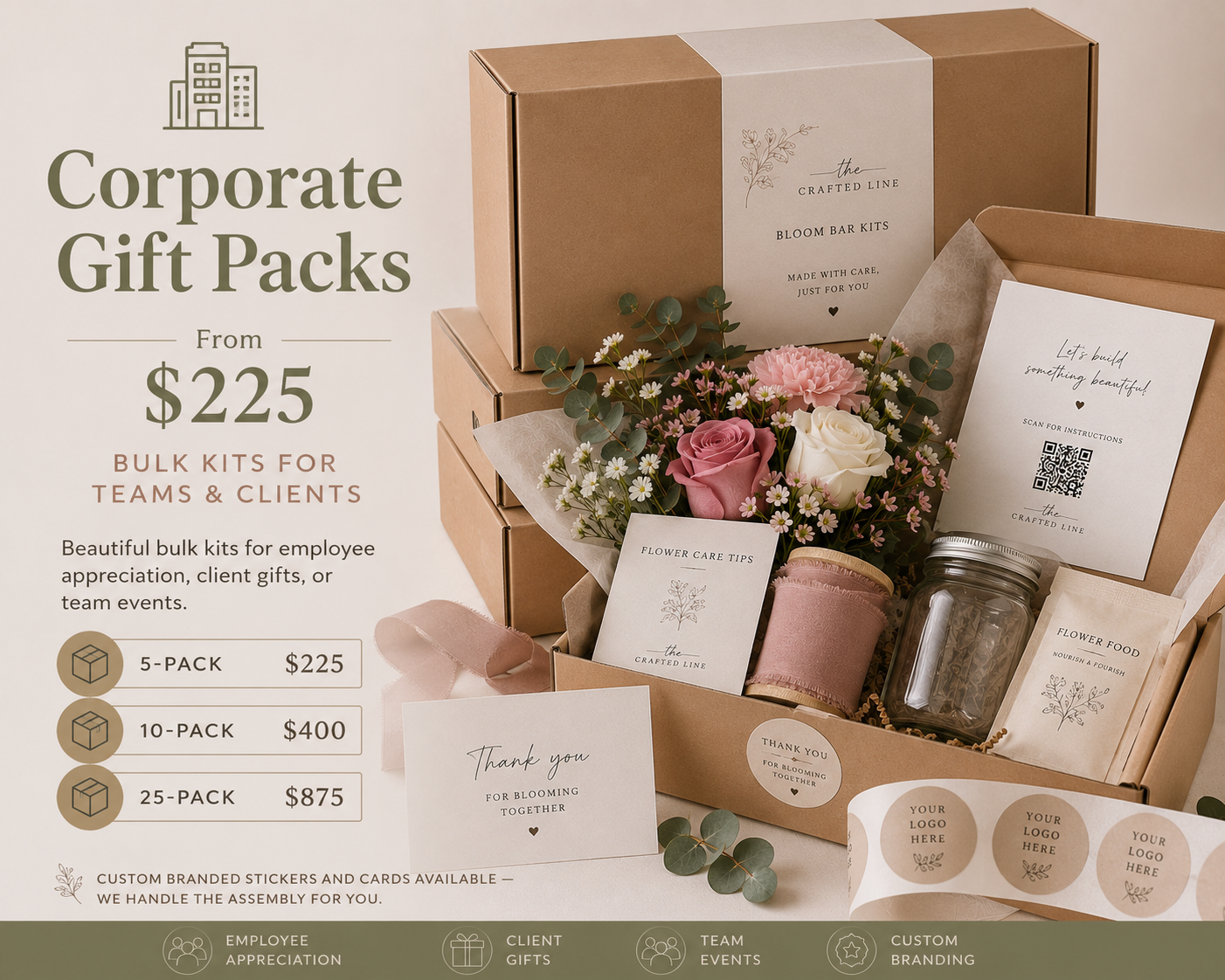 Corporate Gift Pack DIY Floral Kits