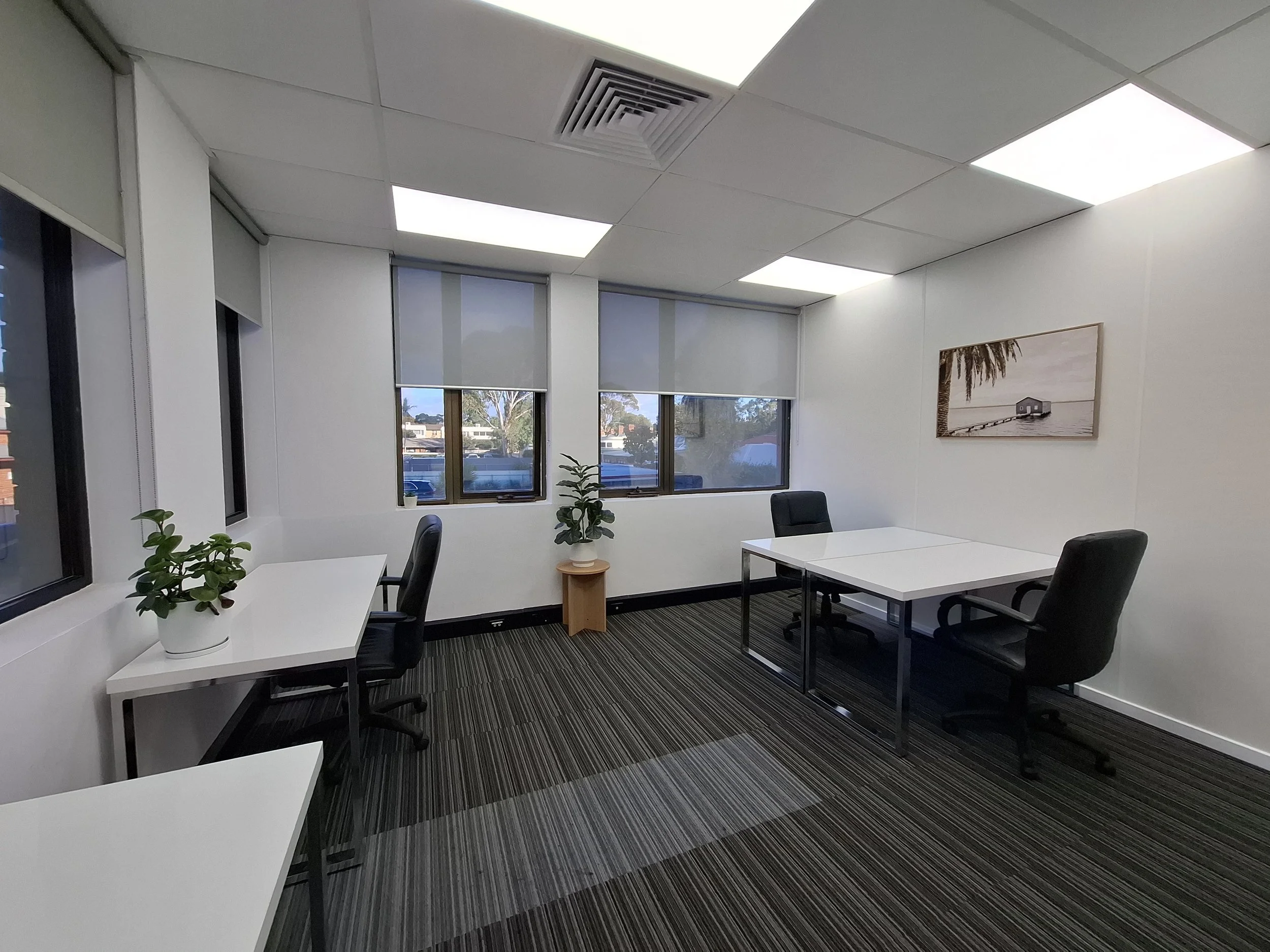 Larger furnished private office for a small team at Business Hub Norwood
