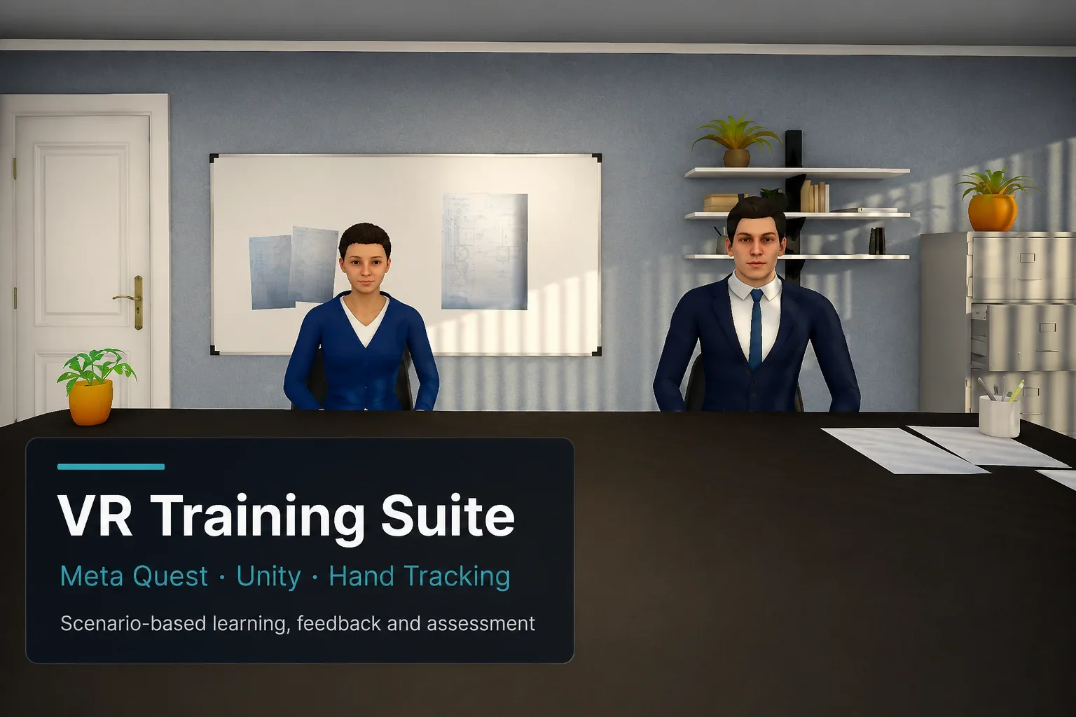 A virtual training environment from Anthony’s previous XR delivery work
