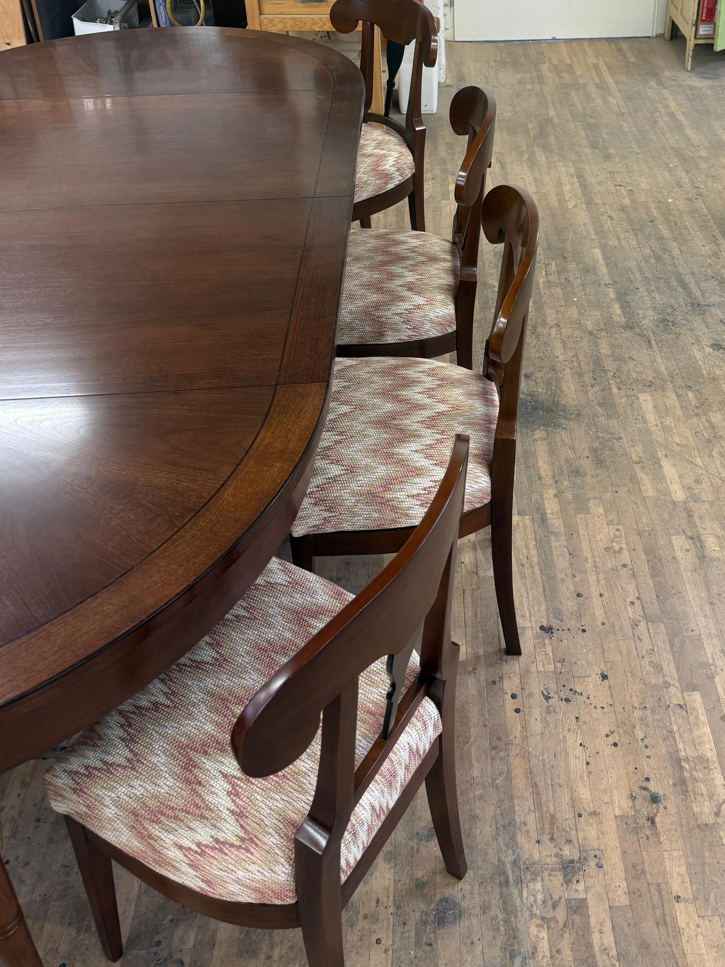 Bespoke Biedermeier dining table - handcrafted in Vienna for Sydney home