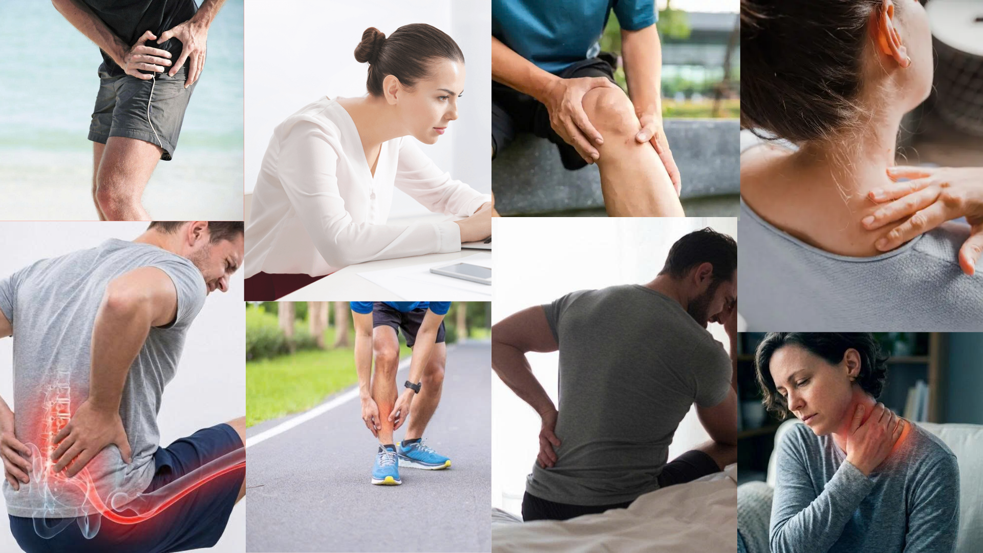 Common Pain Symptoms Collage