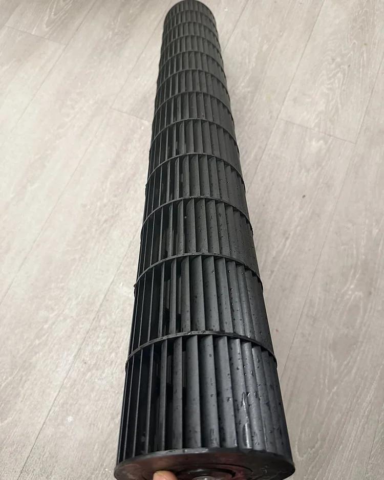 Clean ductless blower wheel after washing