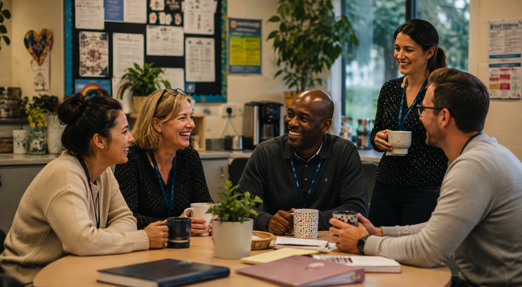 Education professionals working together