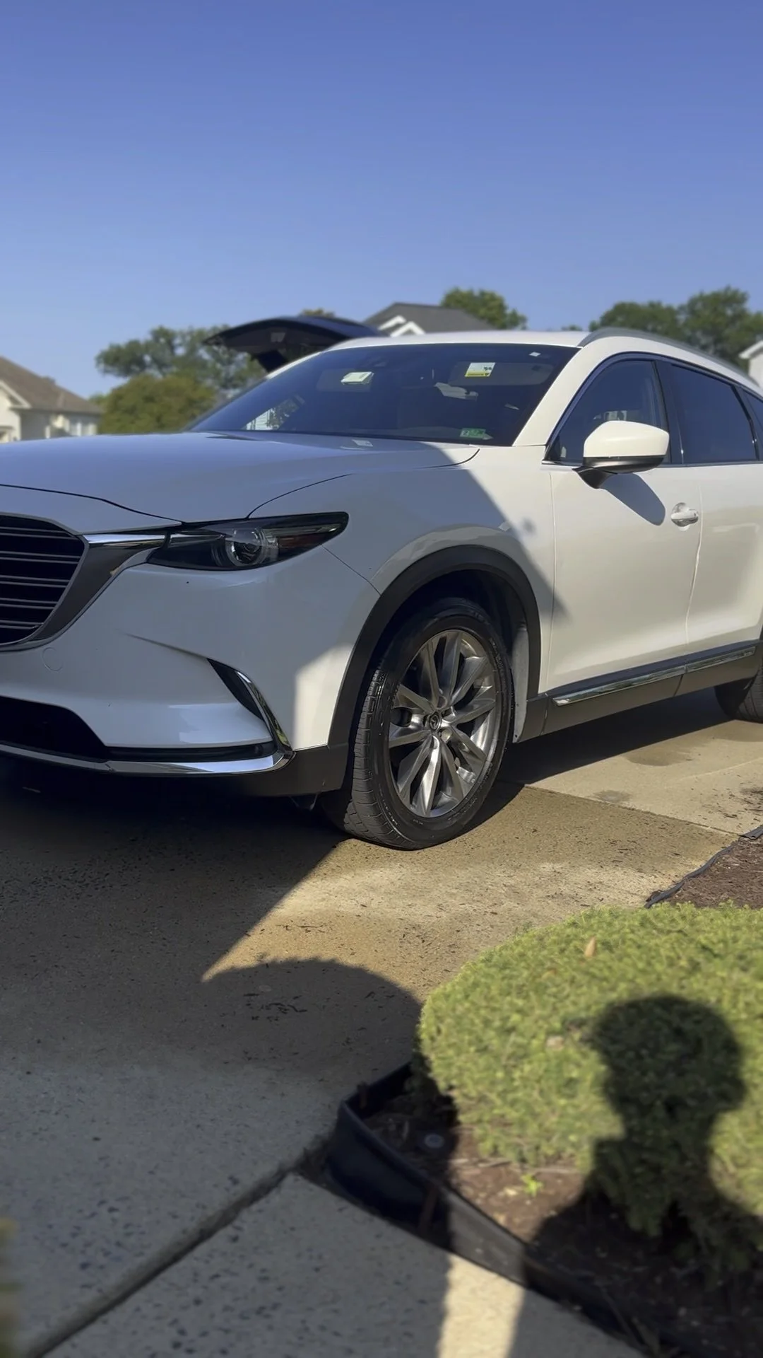 Completed Mazda photographed after mobile detailing