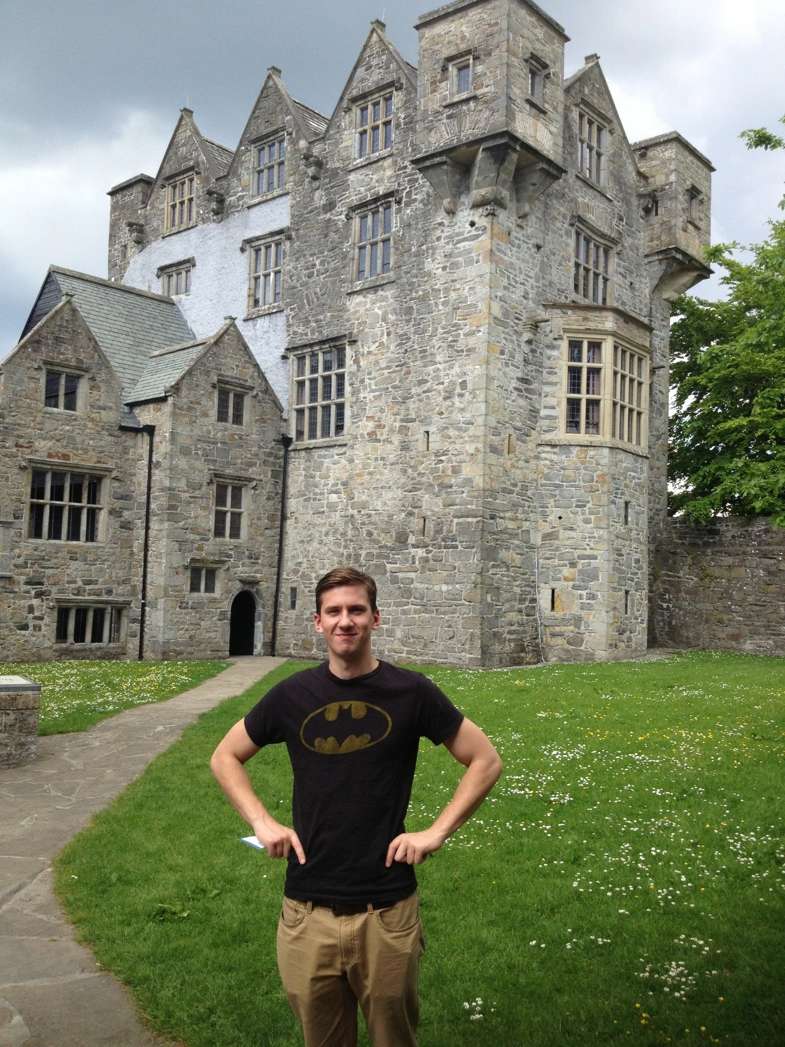 Francis Heschmeyer outside Donegal Castle