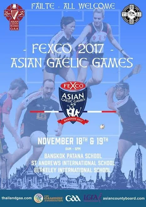 Poster for the FEXCO 2017 Asian Gaelic Games in Bangkok