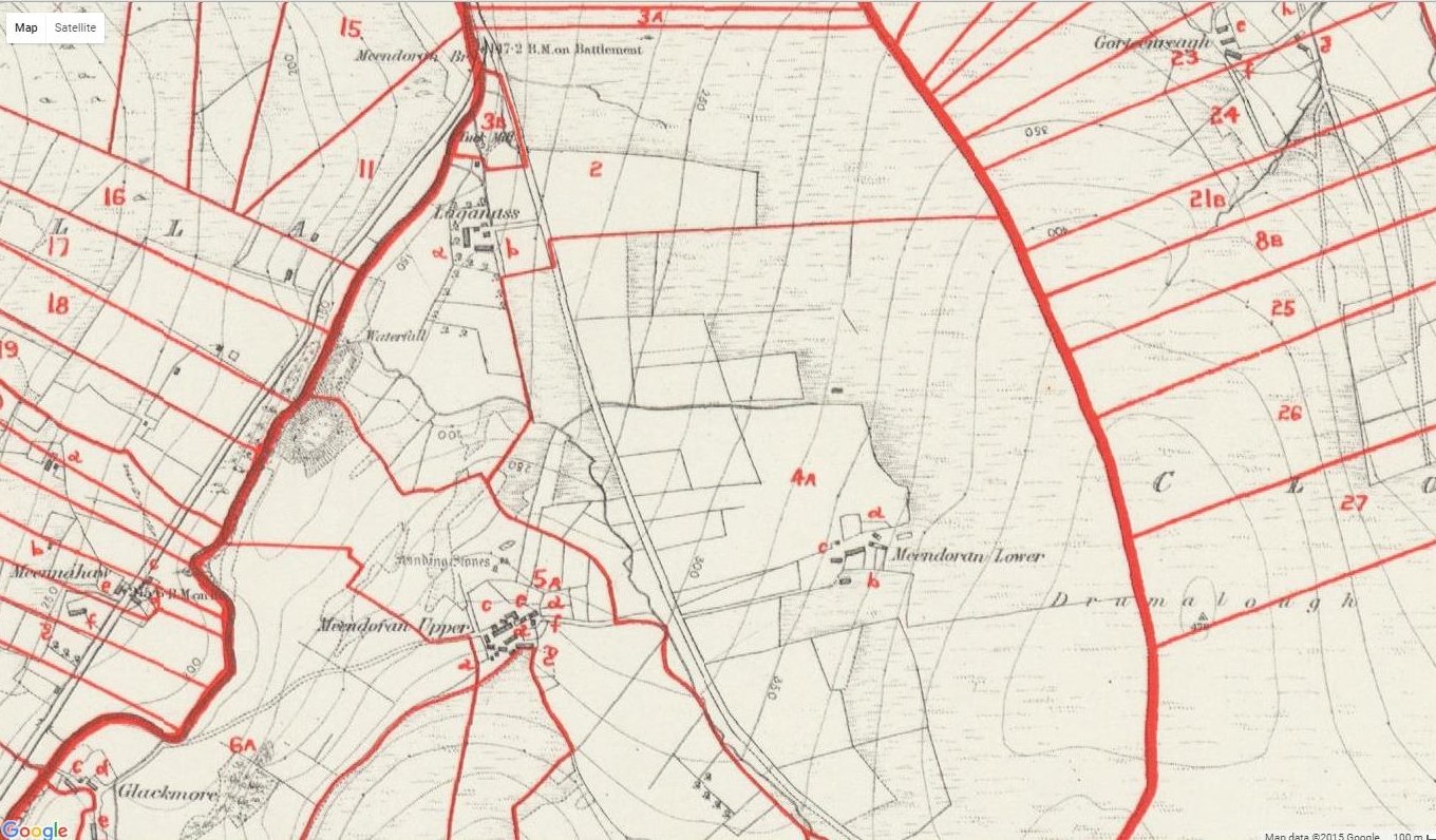 Map showing the Manny family farm, selected for Cecil Stokes’s review