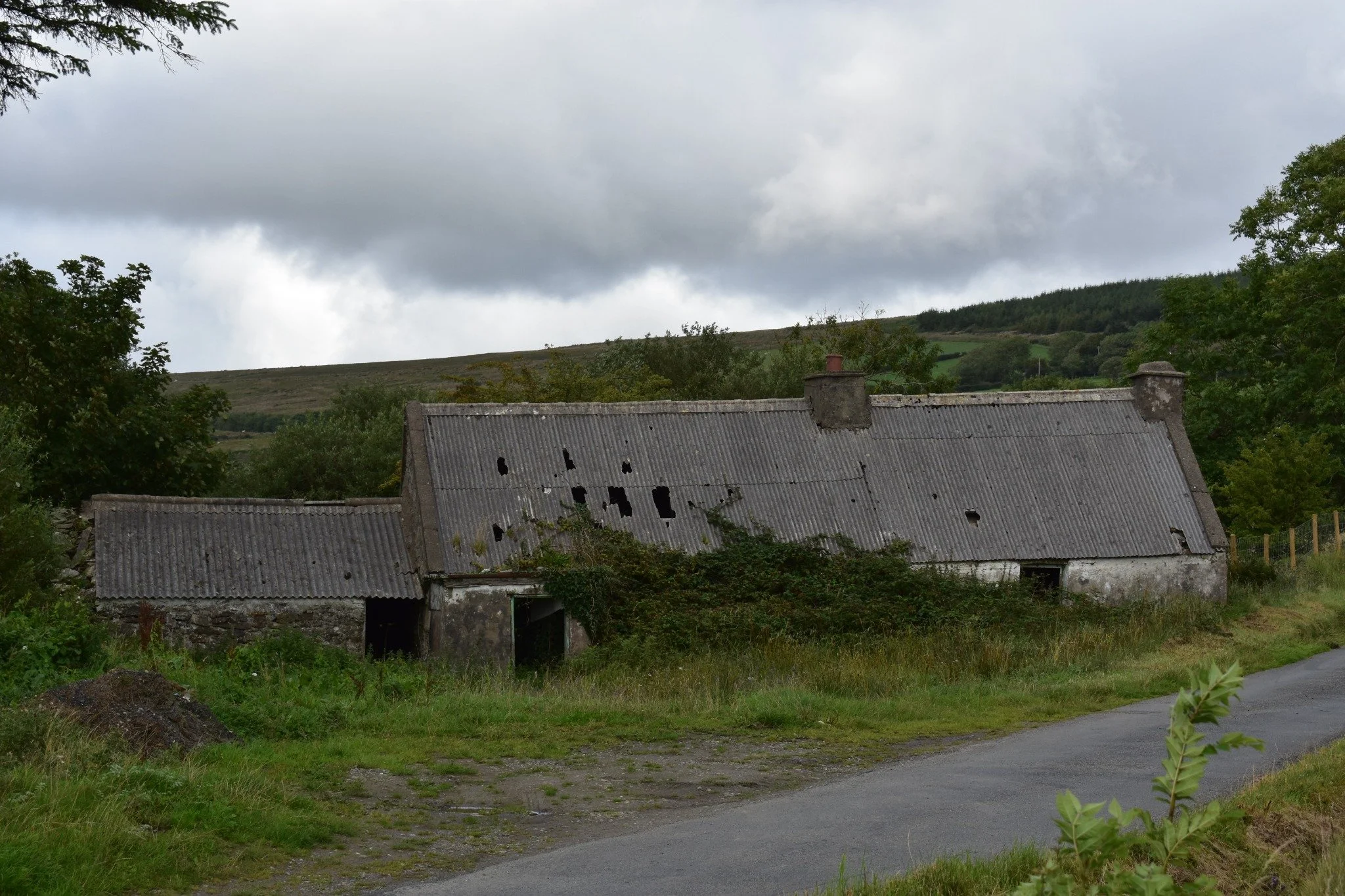 Ancestral cottage visited by the Bradley family