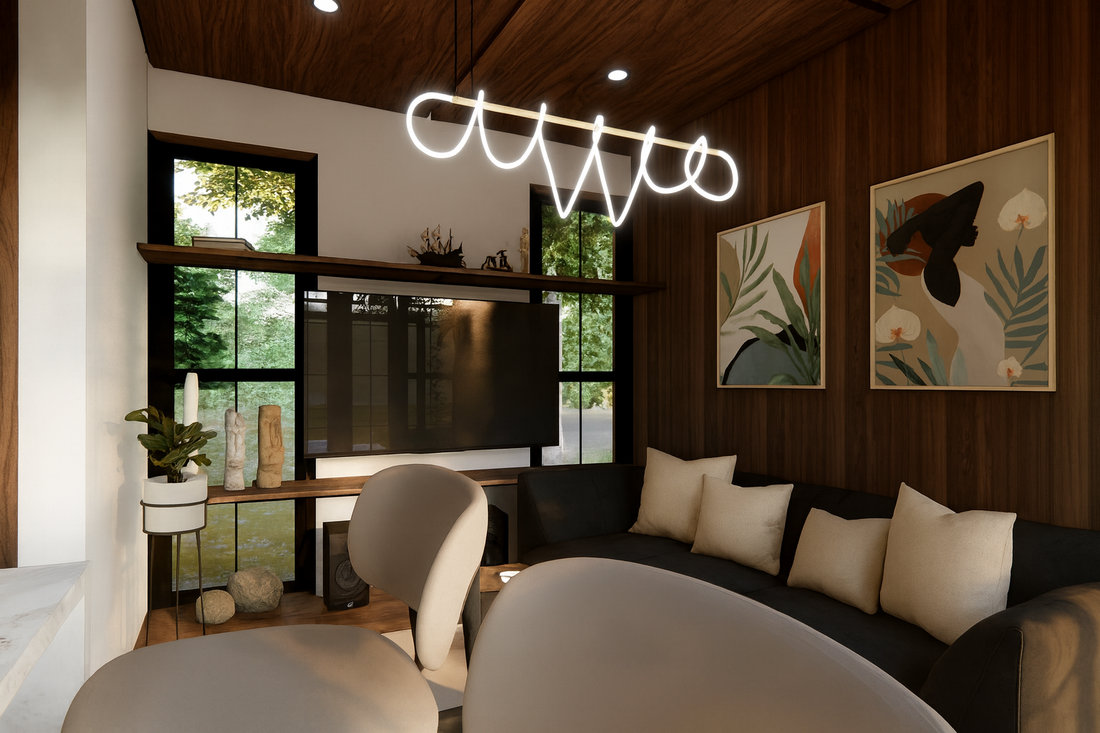 Lakan living room view