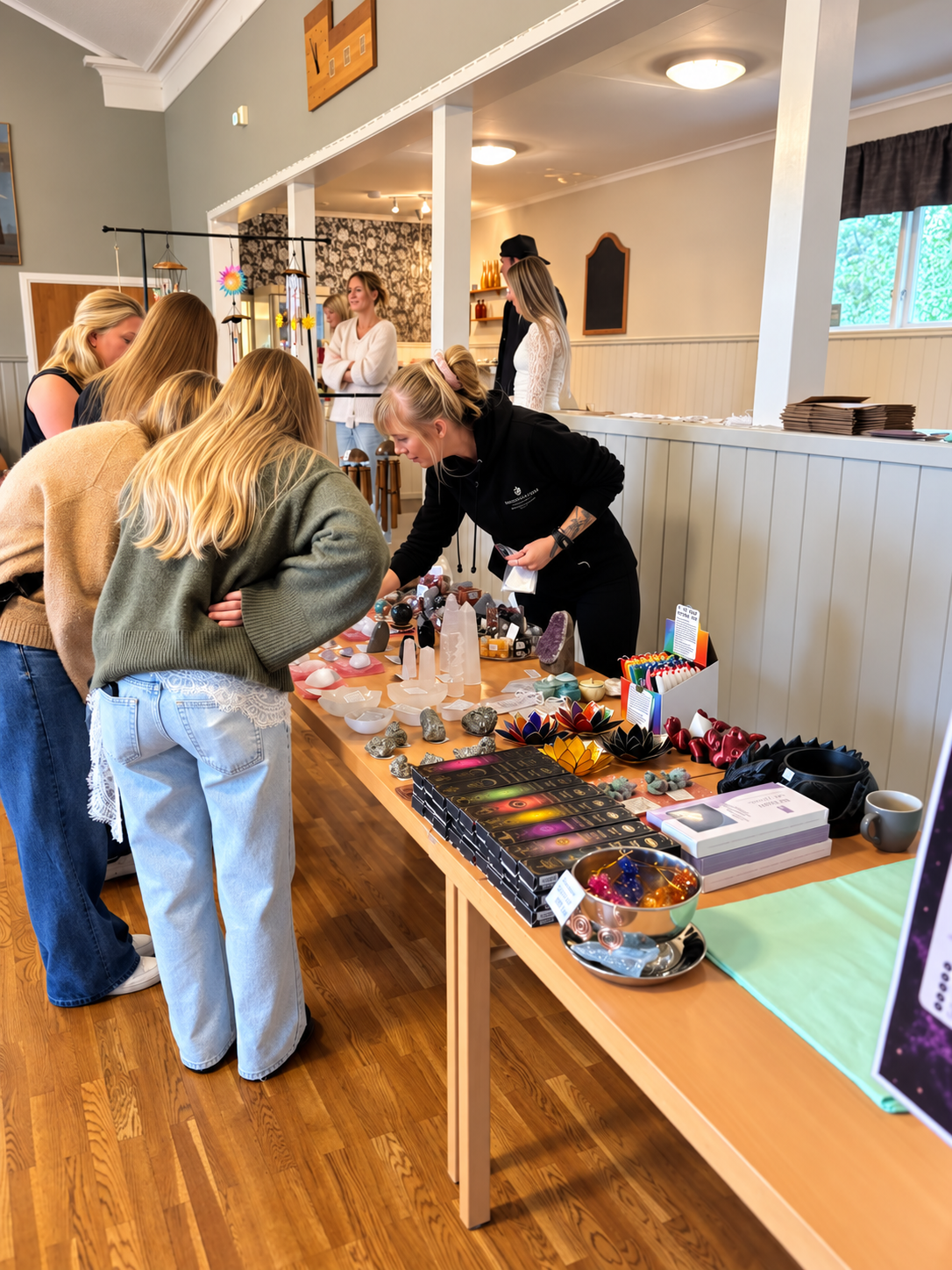 Butik och produkter under eventet i Hyssna