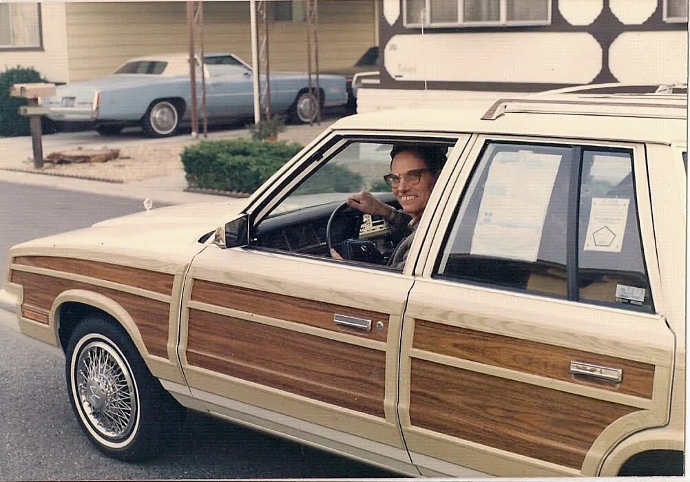 Grandpa with the wagon in 1985