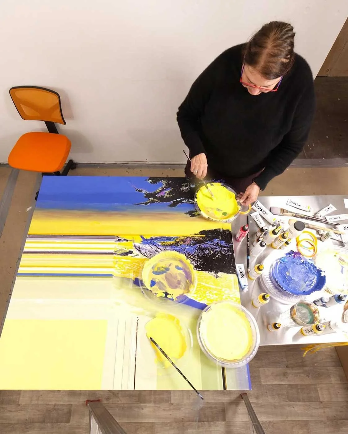 Karen Olsen-Dunn and her artwork