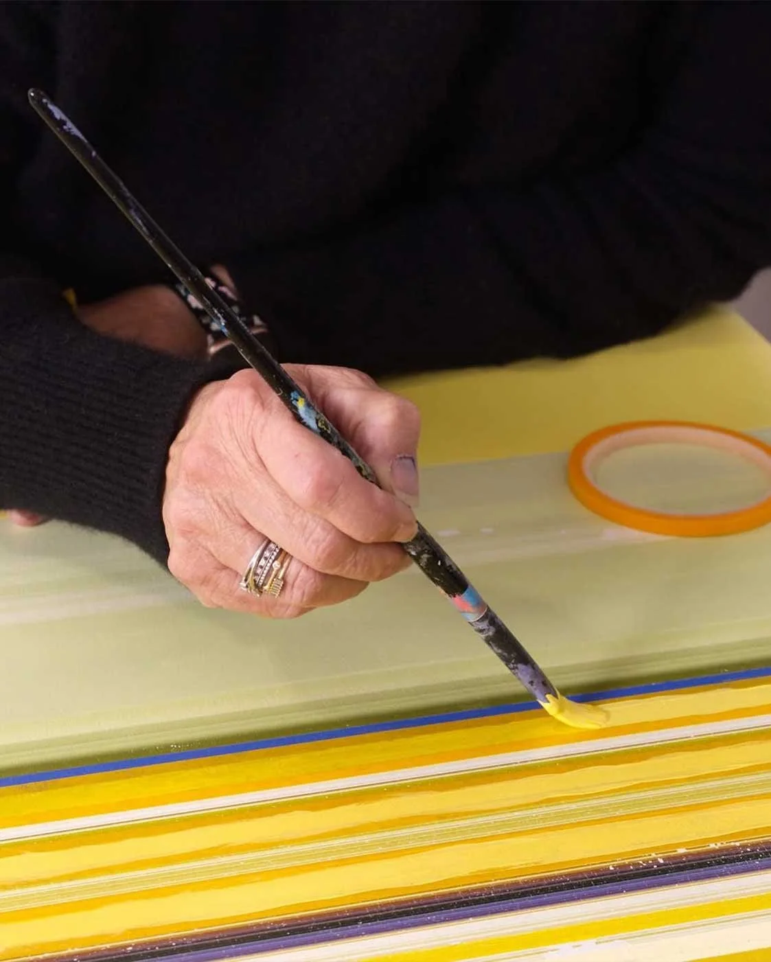 Karen Olsen-Dunn in her studio