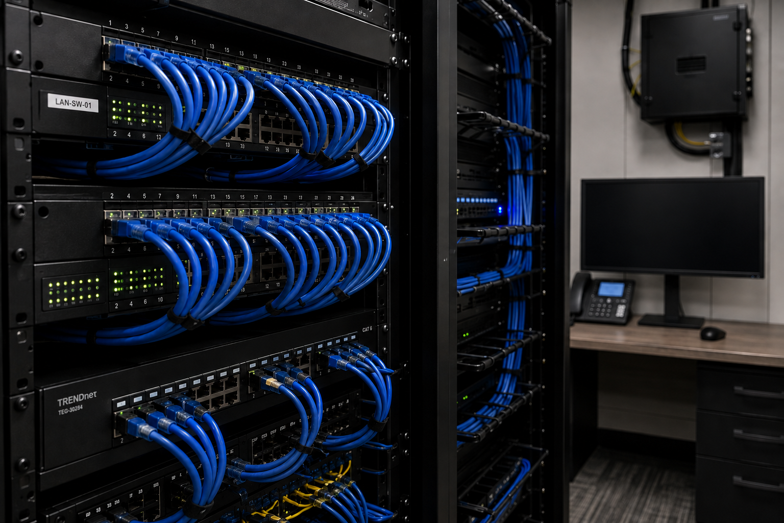 Structured network cabling by CozyInstalls