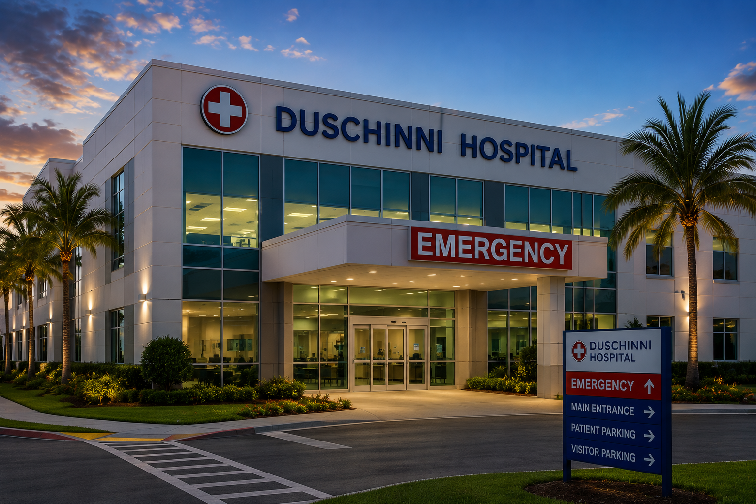 Duschinni Hospital in fictional Duschinni Beach