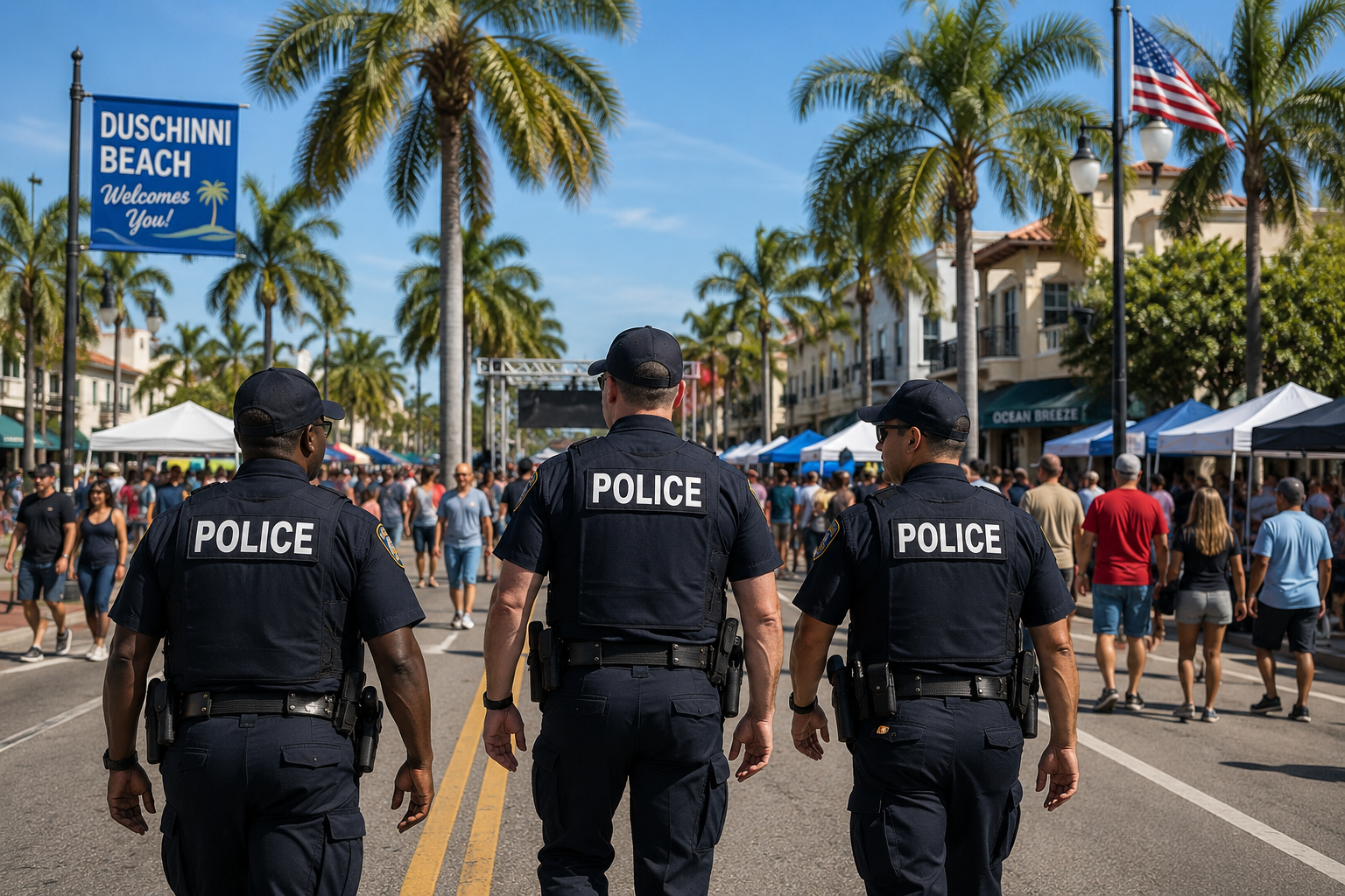 Protecting the City in fictional Duschinni Beach