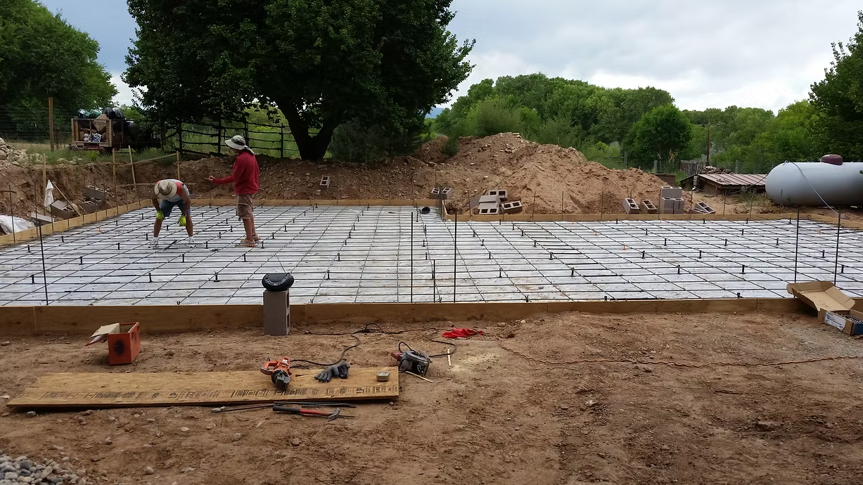 Site grading and infrastructure preparation