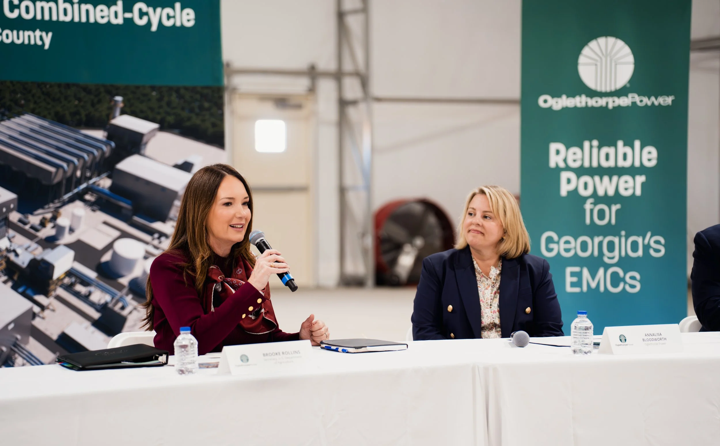 A speaker participating in the OPC and USDA roundtable