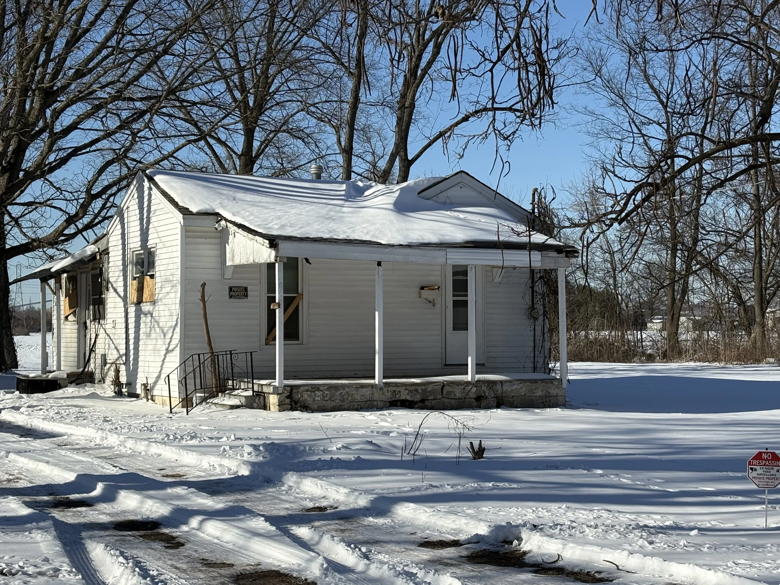 Ernest Street snowy exterior home example
