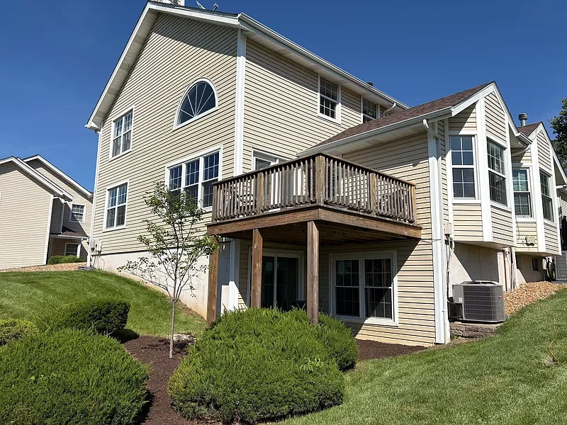 Rear exterior with deck