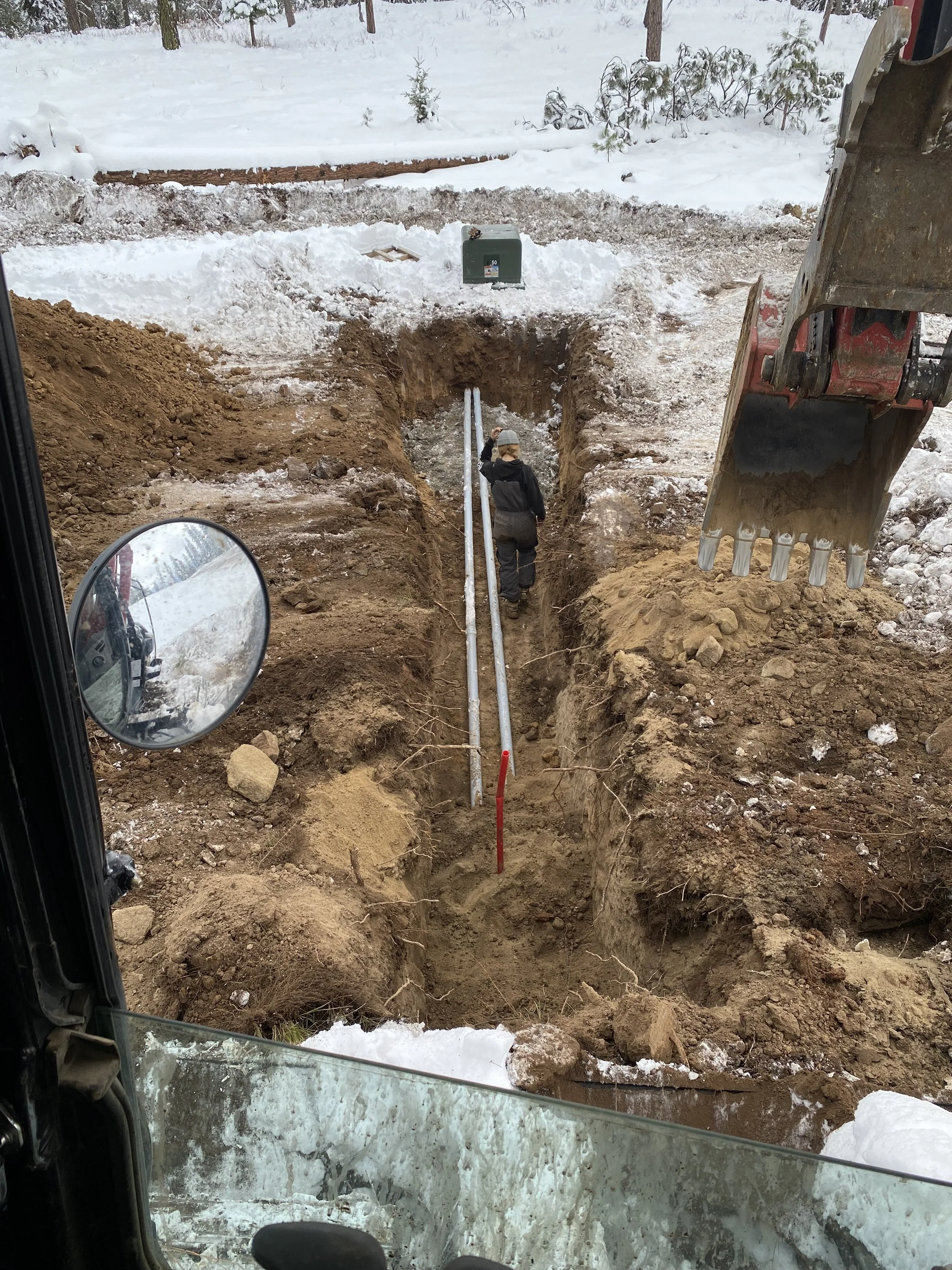 Utility trenching project