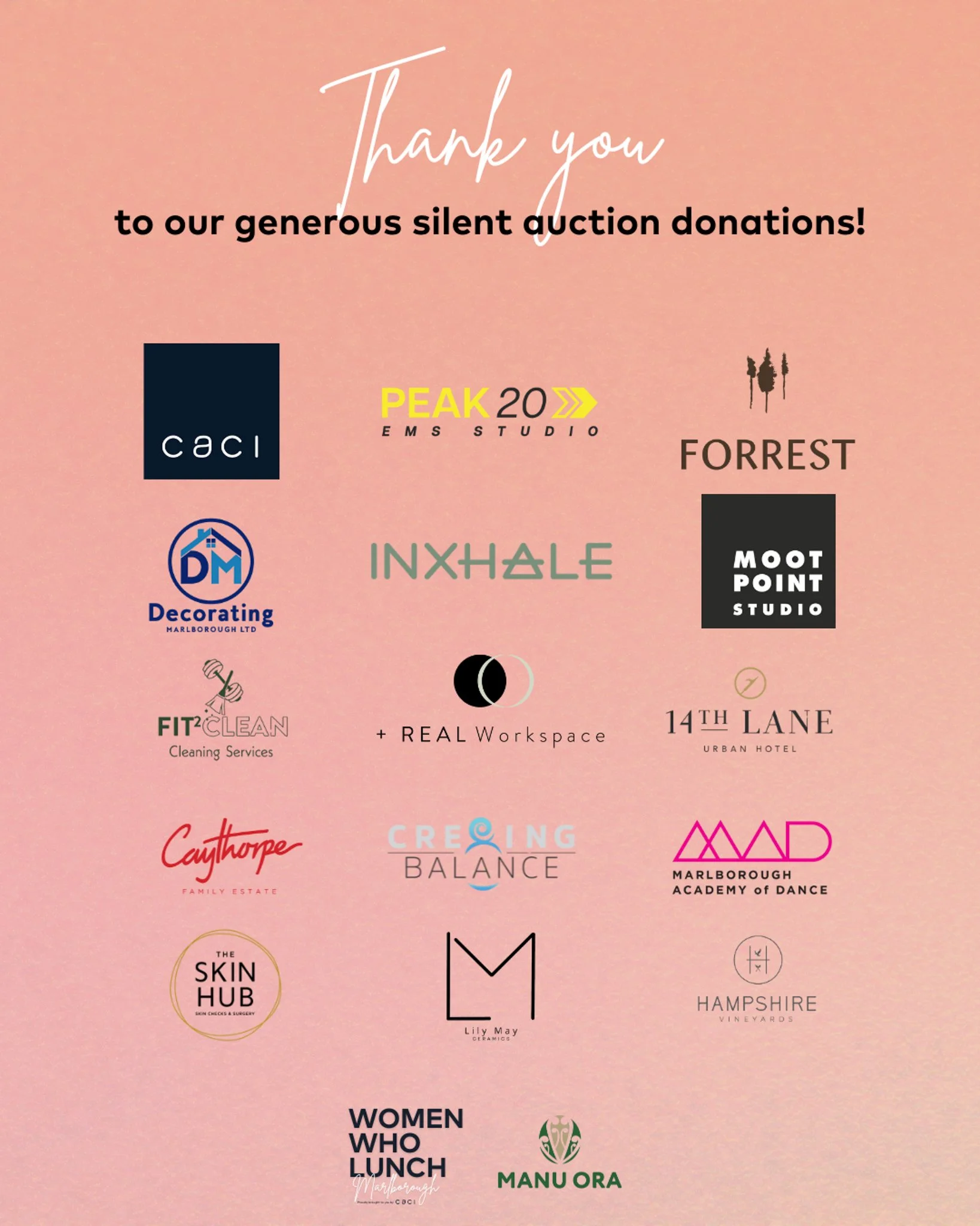2025 Women Who Lunch sponsors