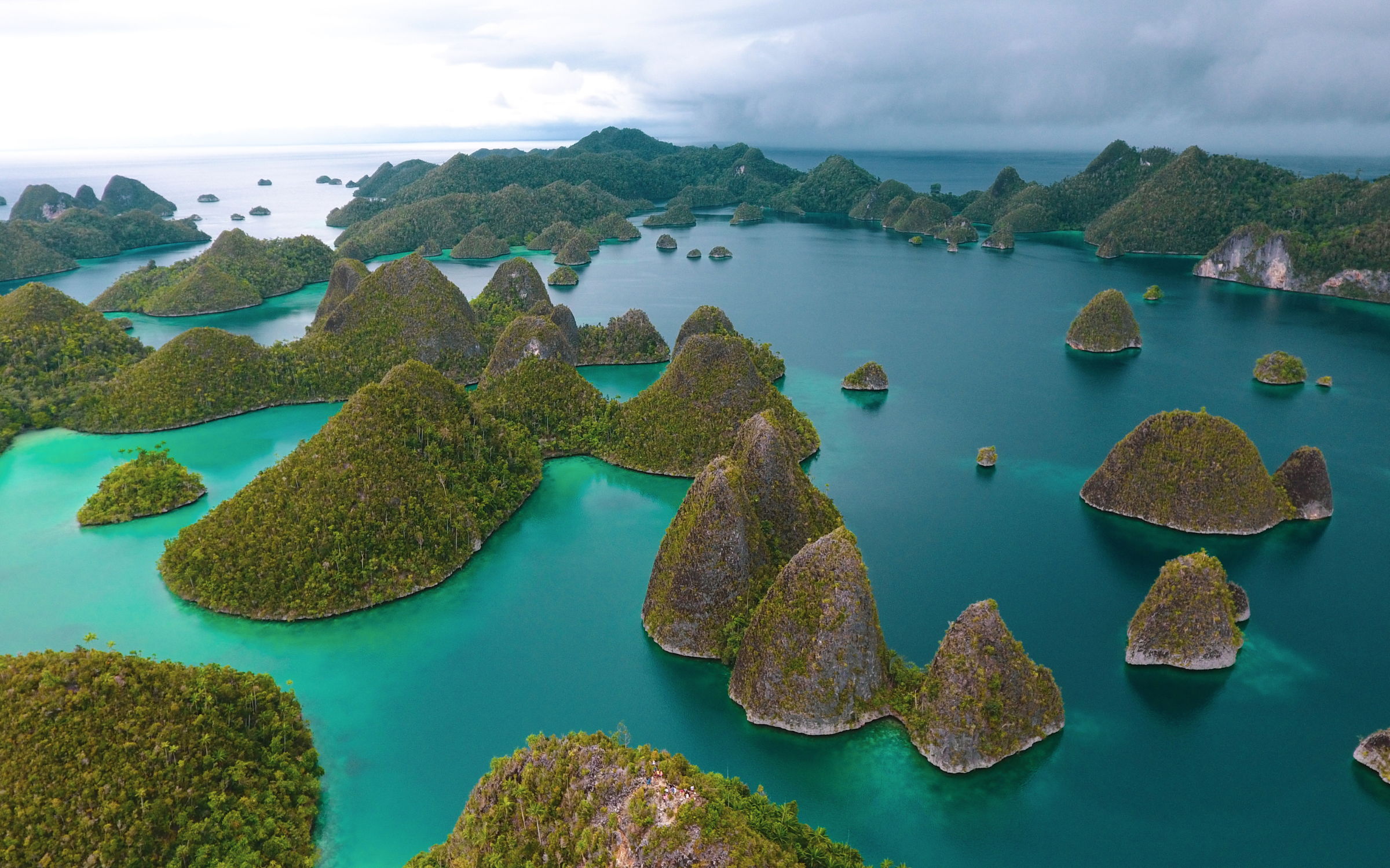 The islands and turquoise waters of Raja Ampat