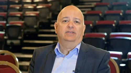 Olivier Guitta delivering a keynote address