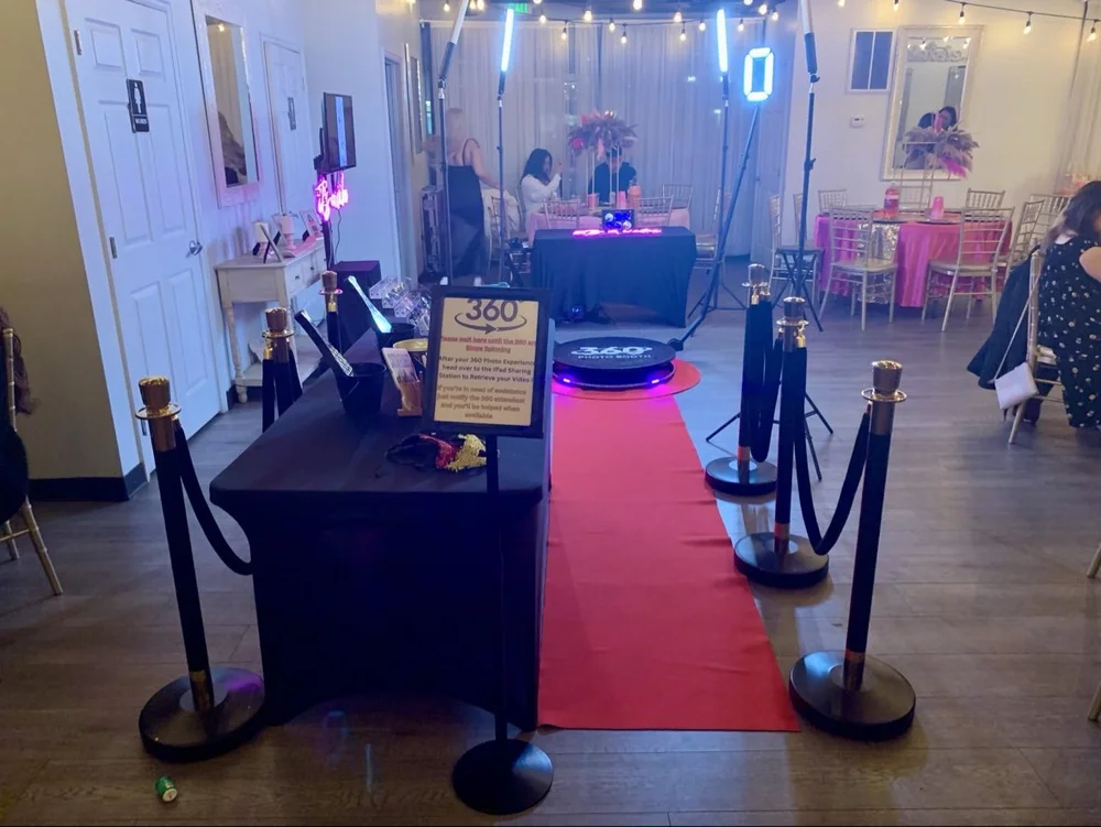 360 booth red carpet entrance