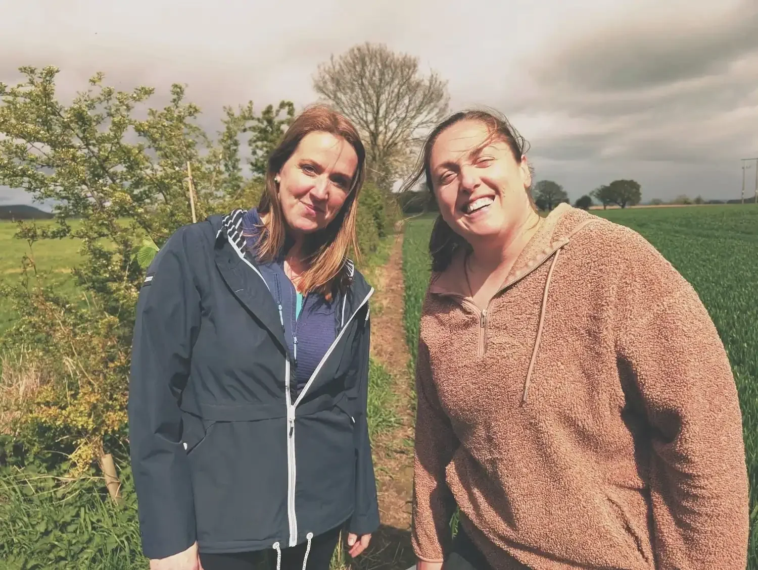 Rachel and Emma at Eyton Burrow