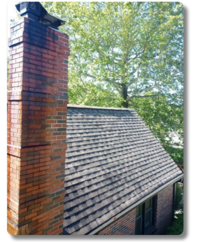 Roof washing before - Hot Shot Pressure Washing Salem and Roanoke VA